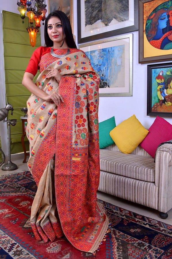 Muga Silk Sarees The Golden Treasure of Assam Sooji Daarada Mane