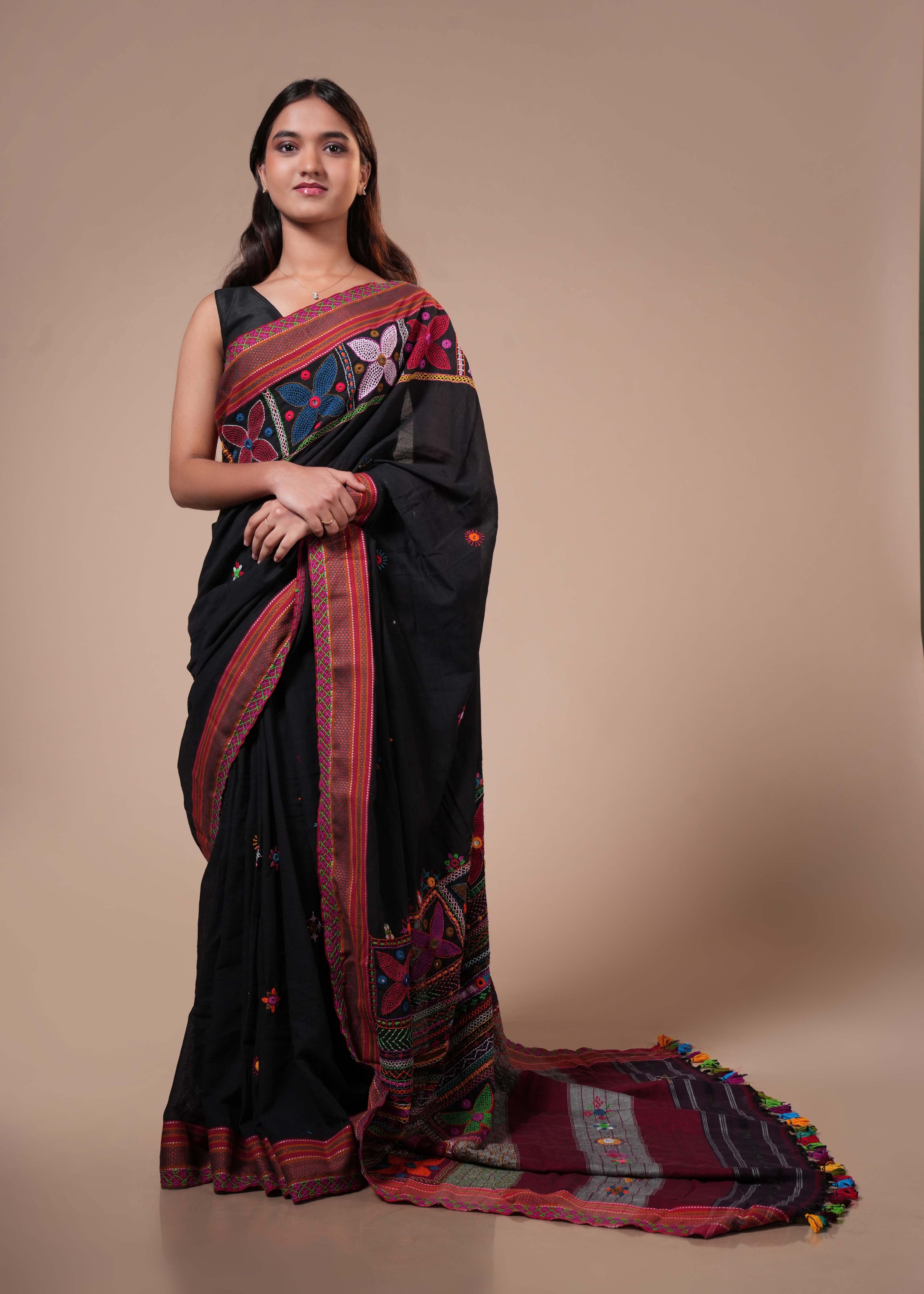 Ilkal cotton lambani saree