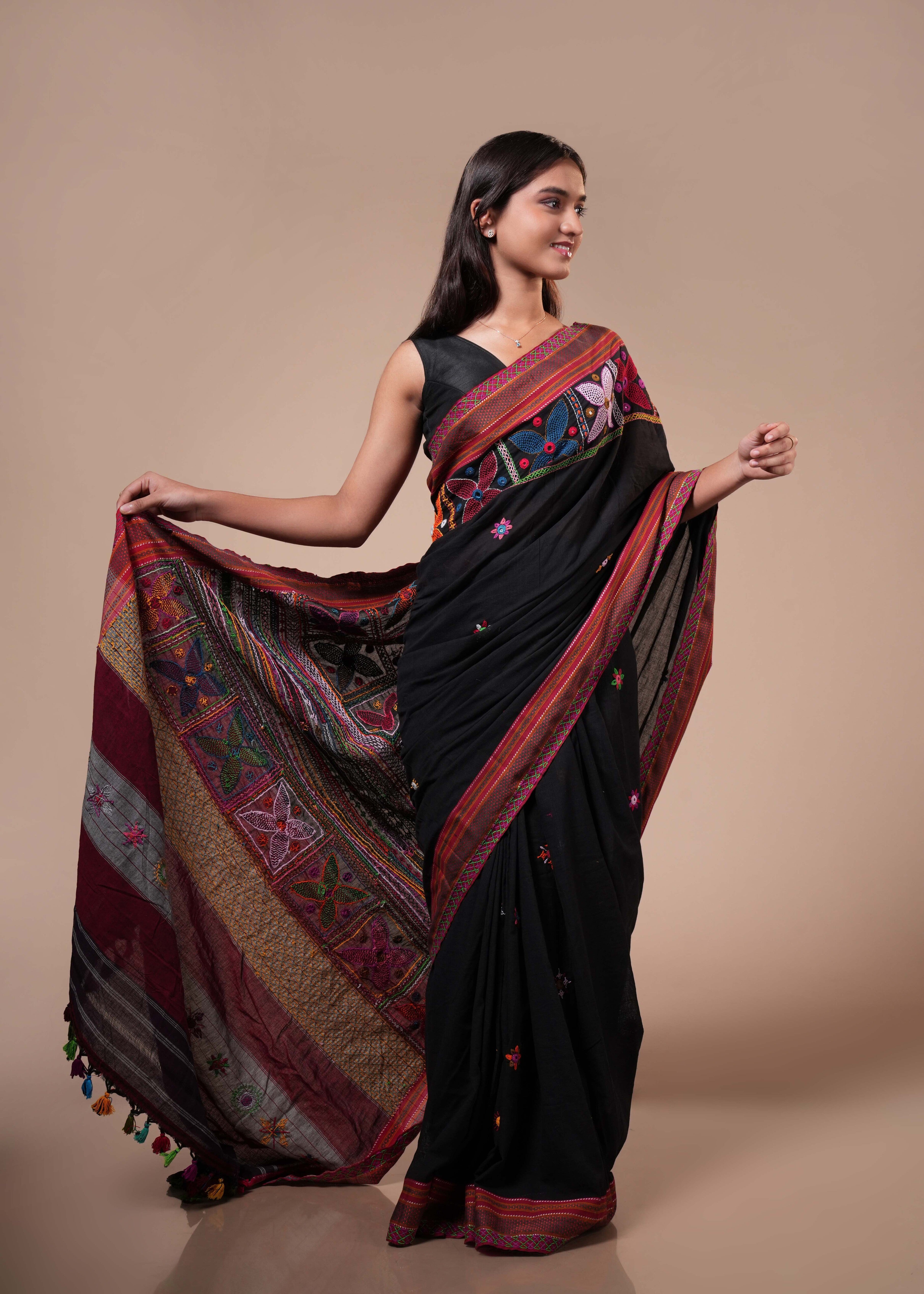 Ilkal cotton lambani saree