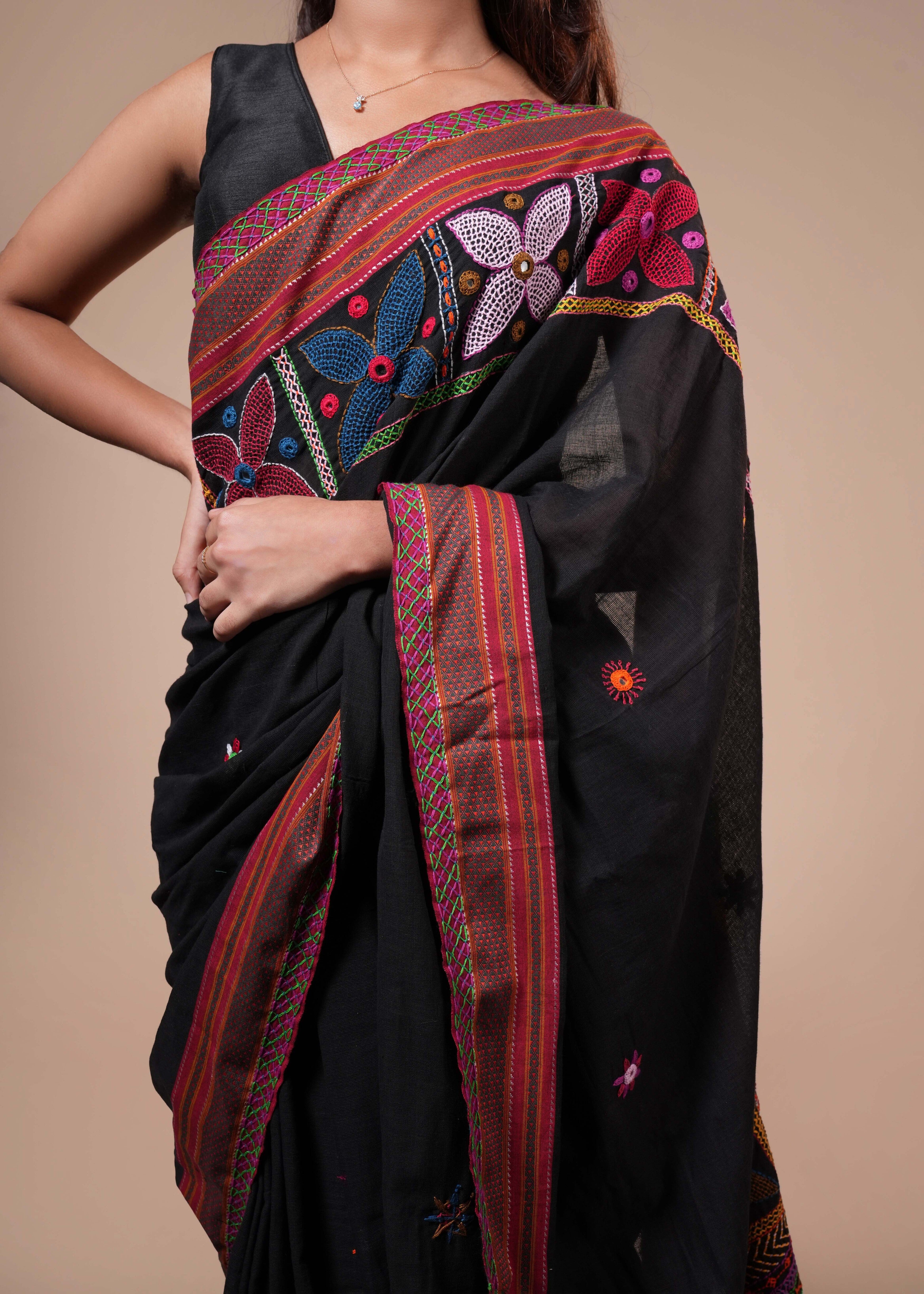 Ilkal cotton lambani saree