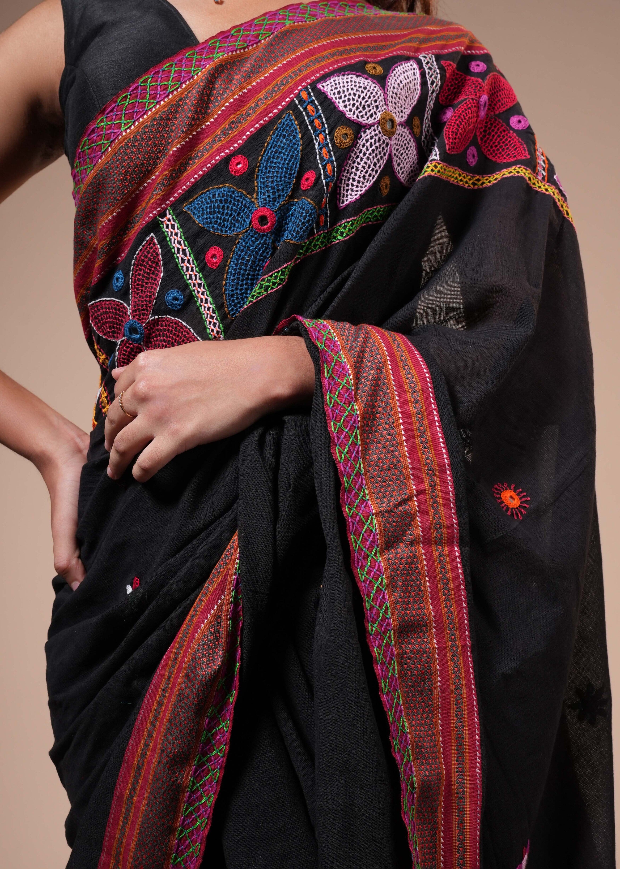 Ilkal cotton lambani saree