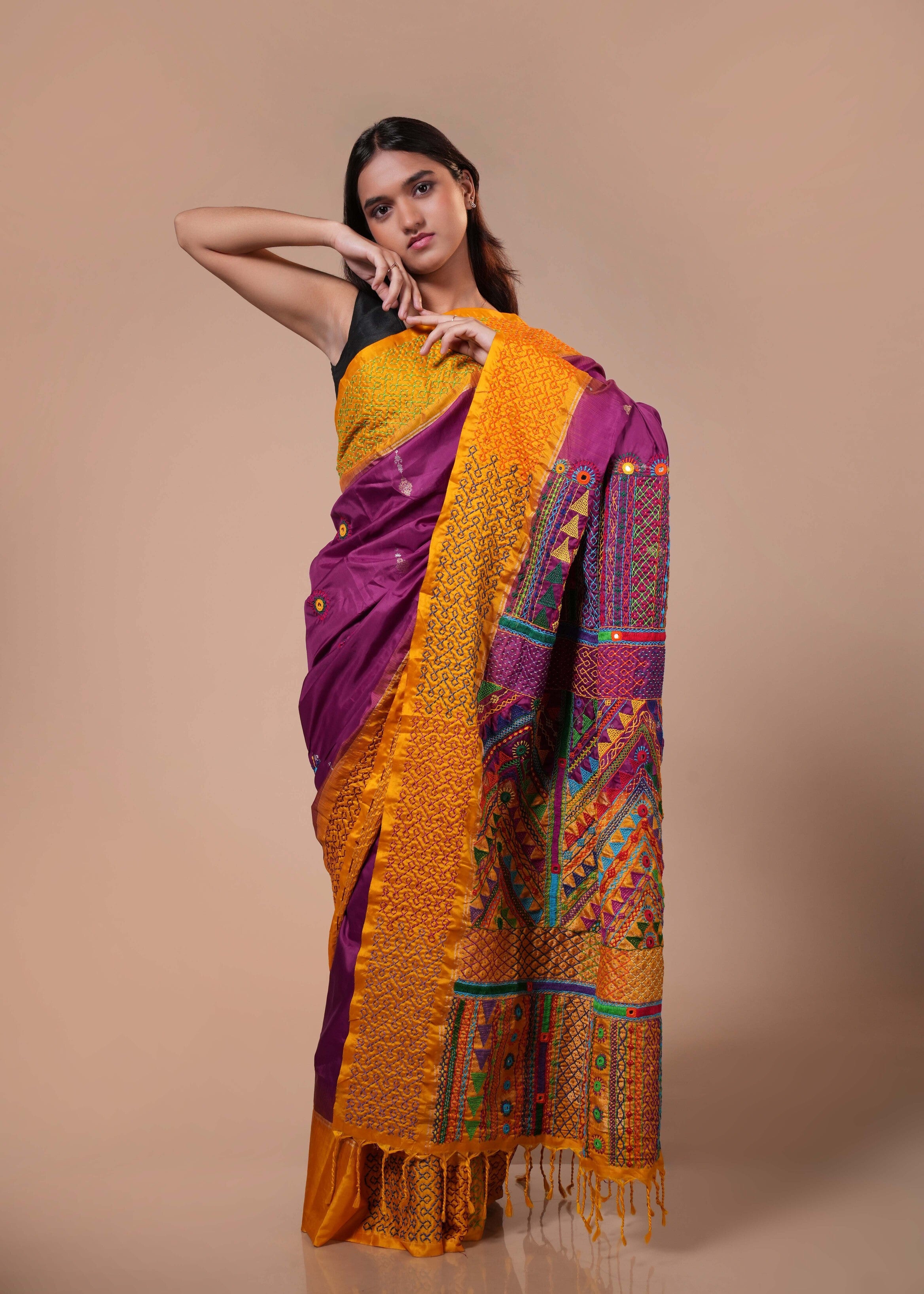 Ilkal cotton lambani saree