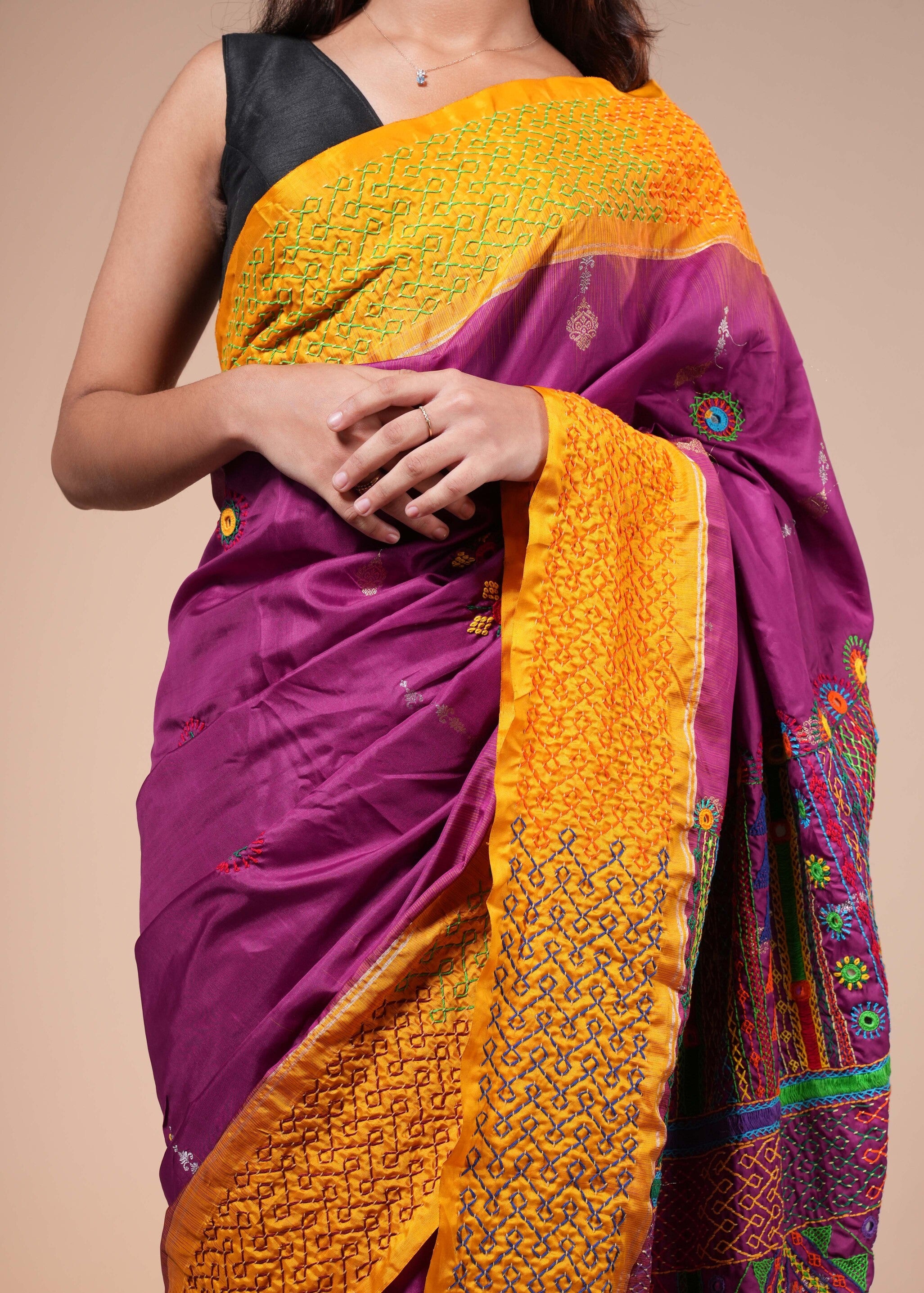 Ilkal cotton lambani saree