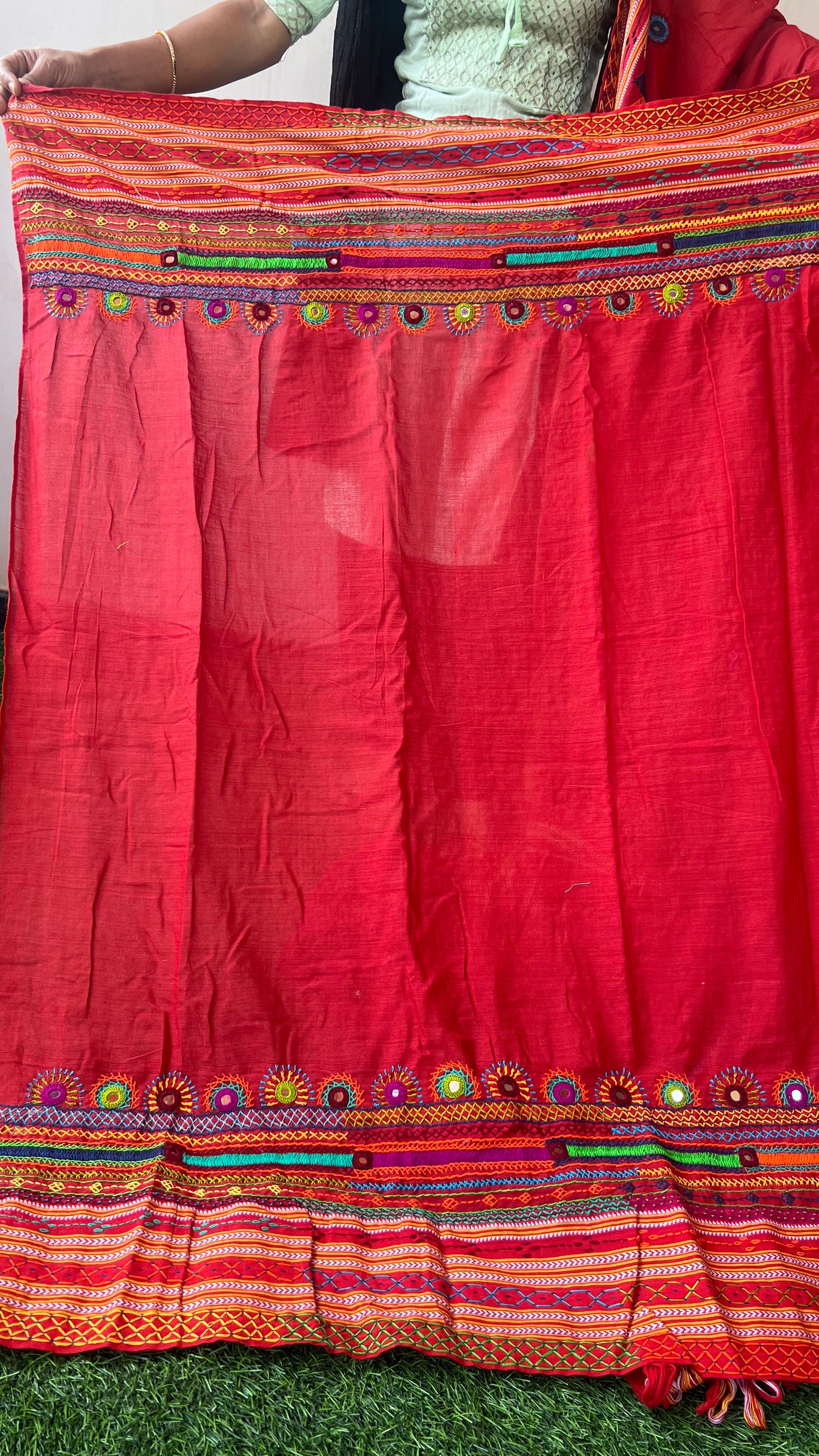 cotton lambani saree