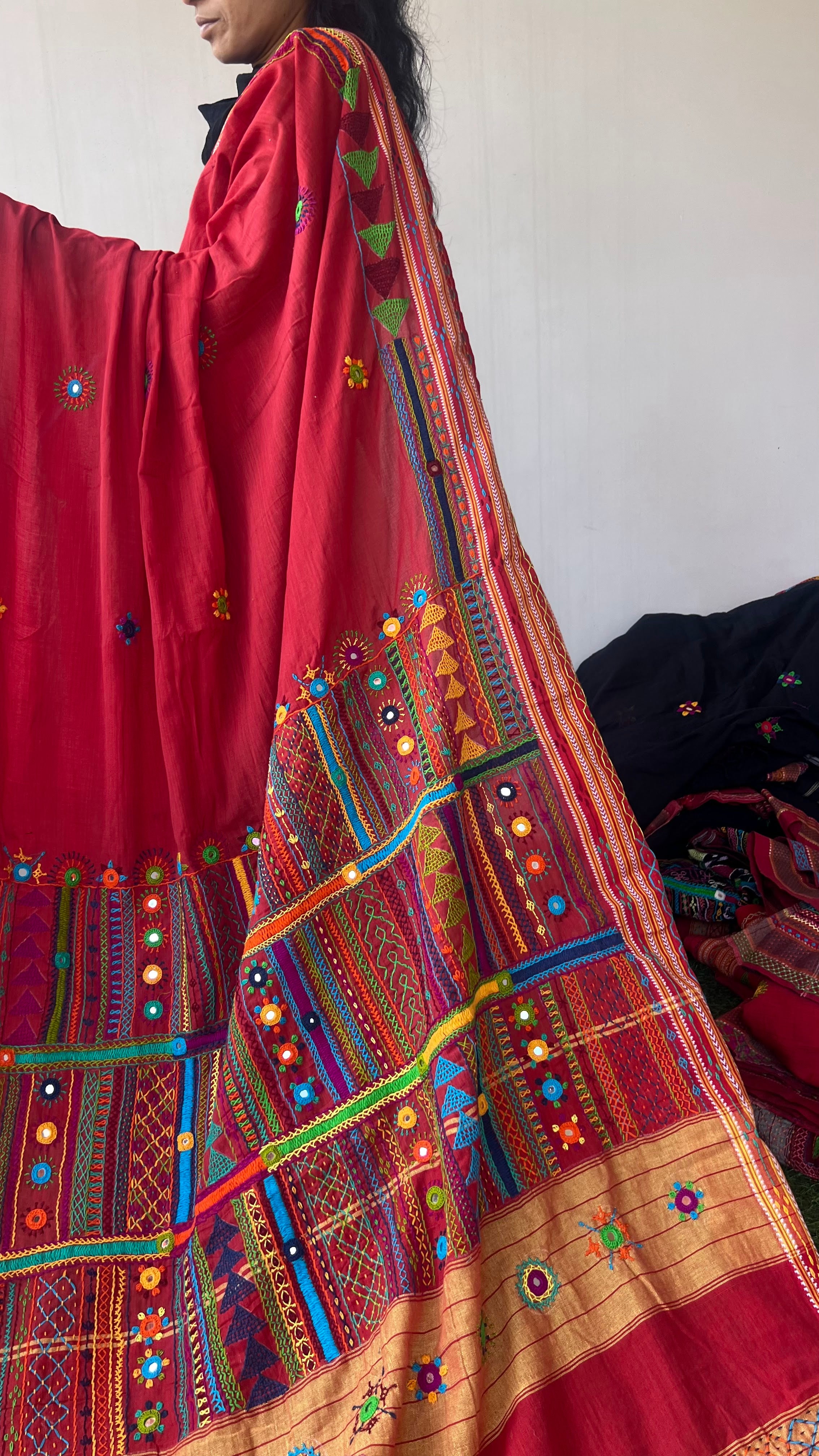 Ilkal cotton lambani saree