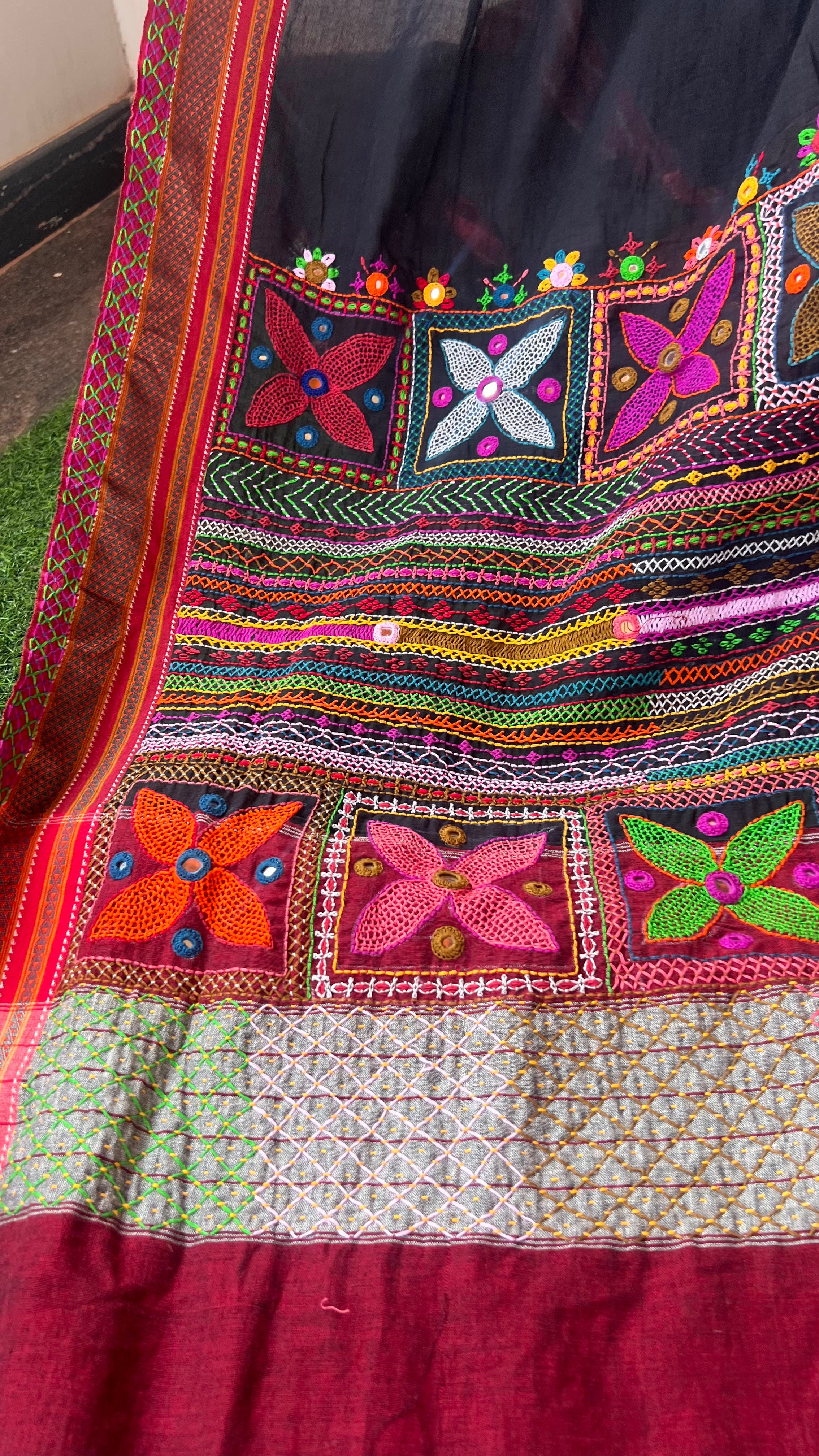 Ilkal cotton lambani saree