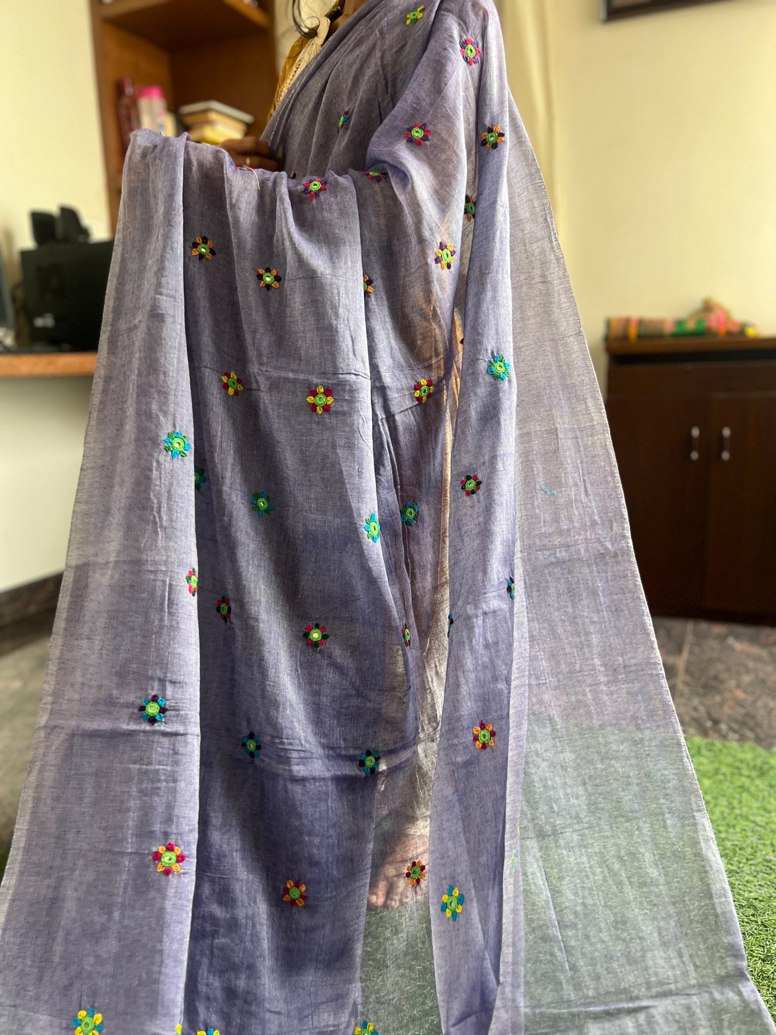cotton lambani saree