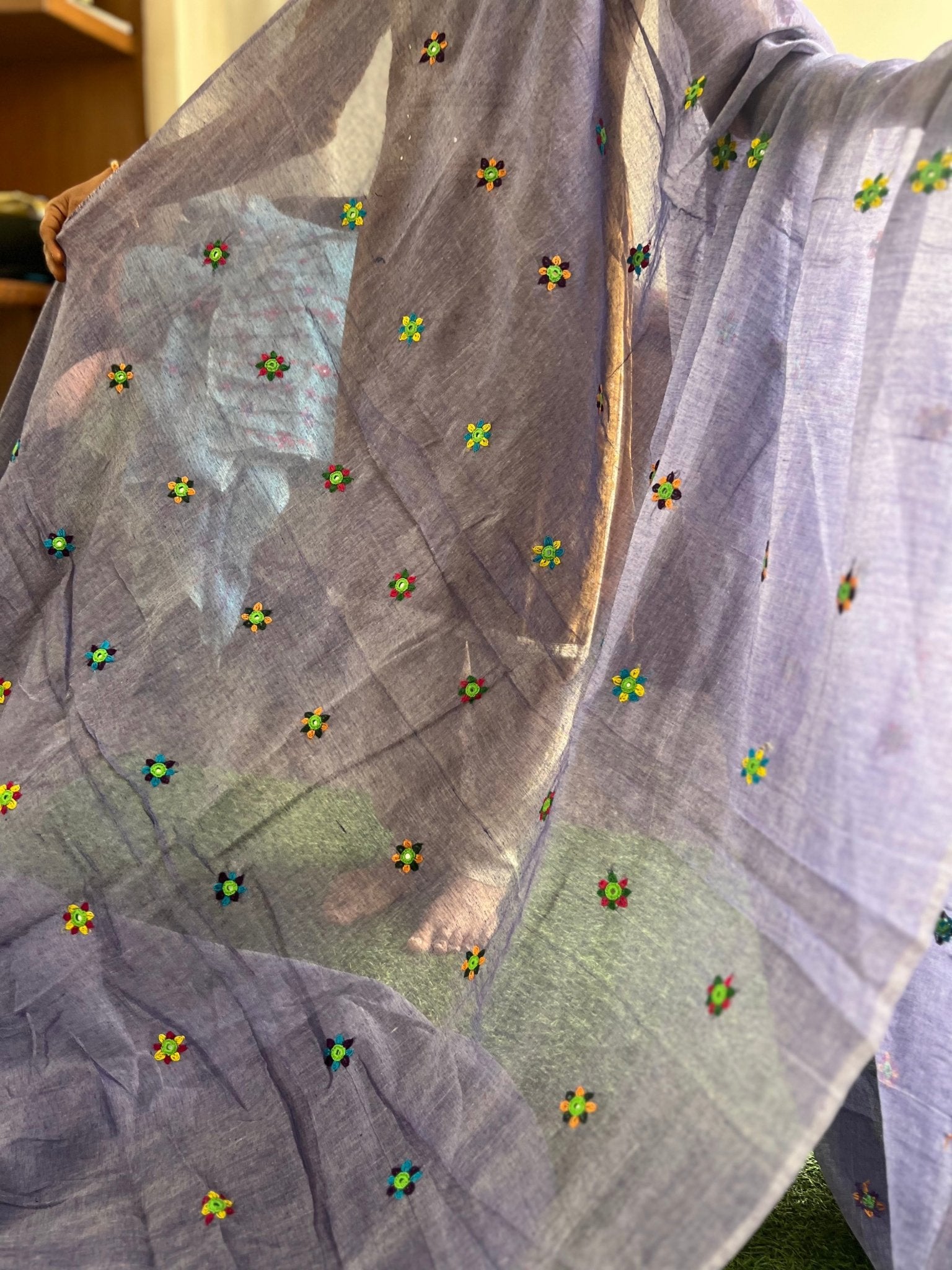 cotton lambani saree