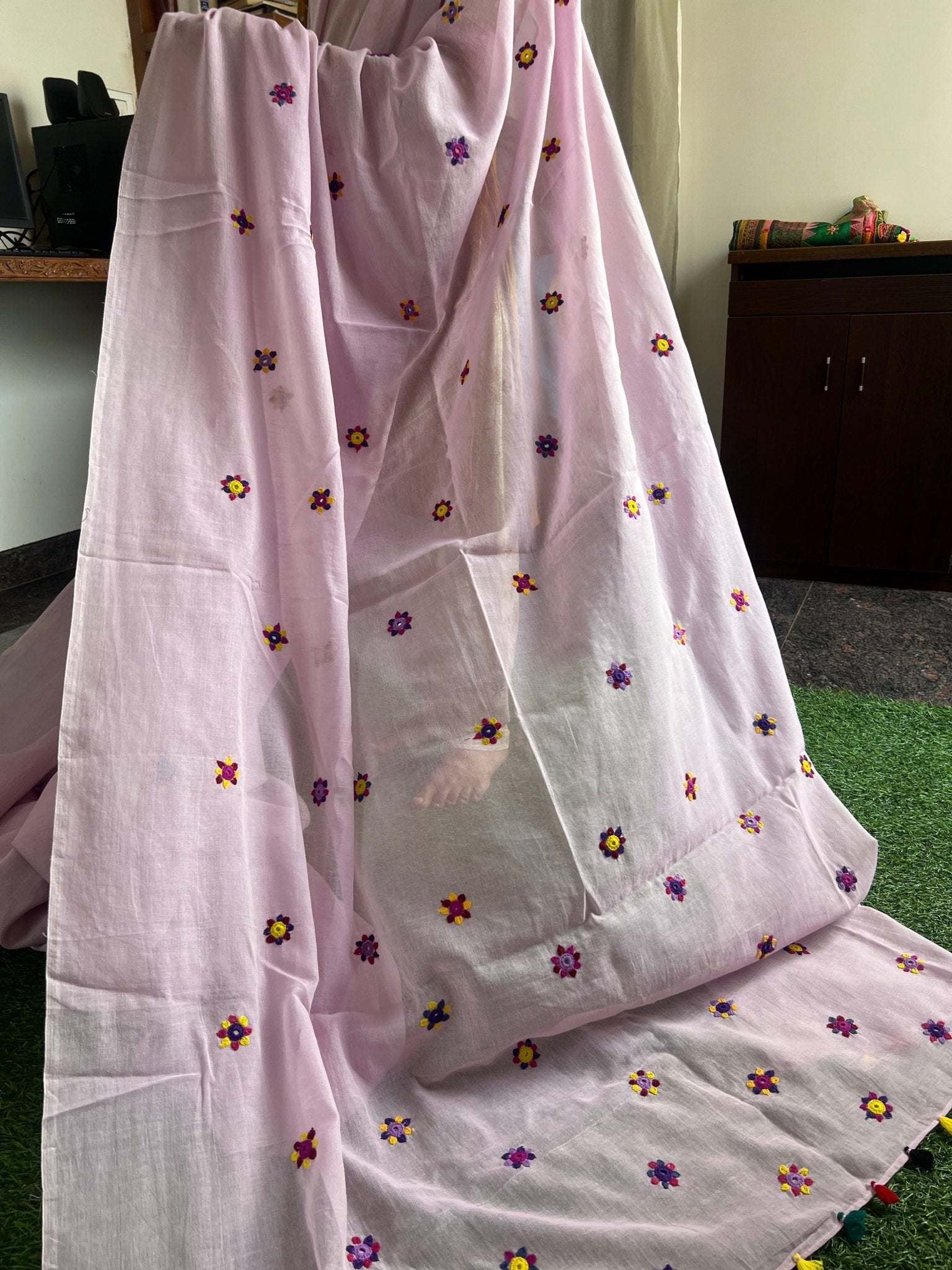 cotton lambani saree