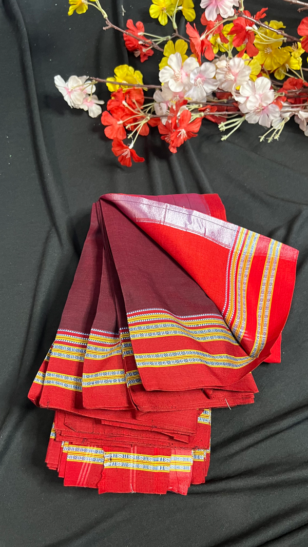 Handmade Pure Cotton Betgeri Saree with Running Blouse Piece
