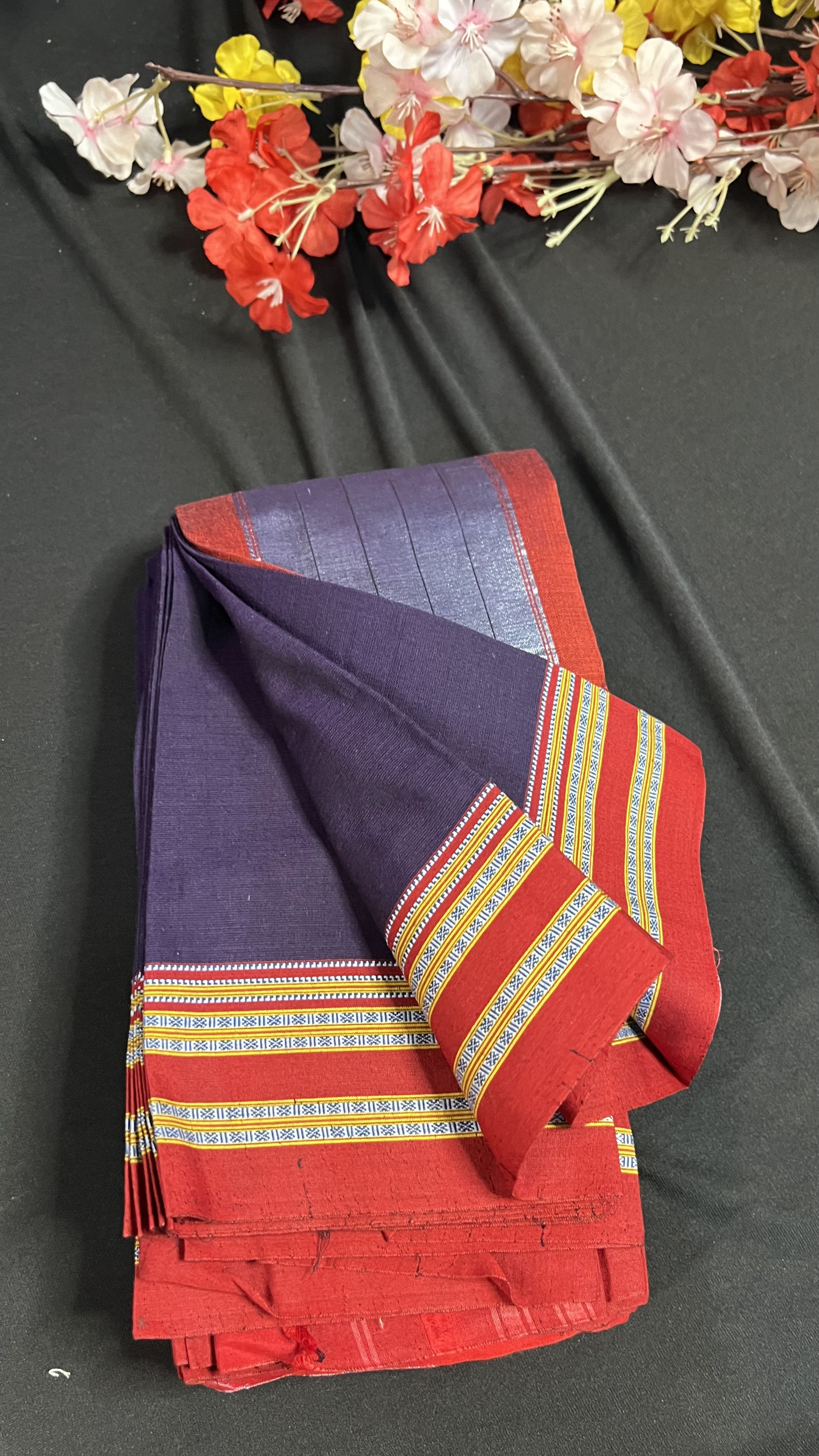 Handmade Pure Cotton Betgeri Saree with Running Blouse Piece