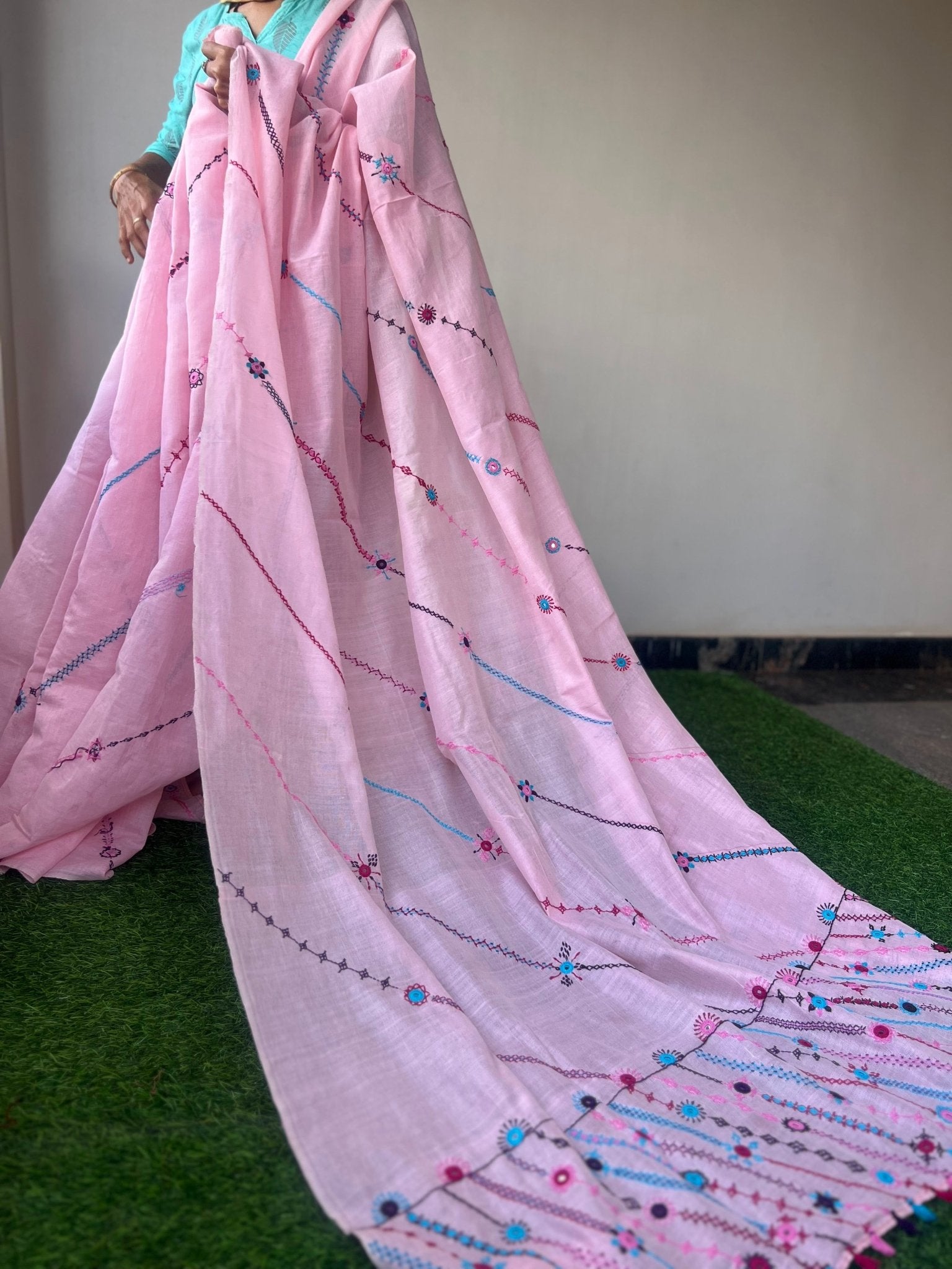 cotton lambani saree