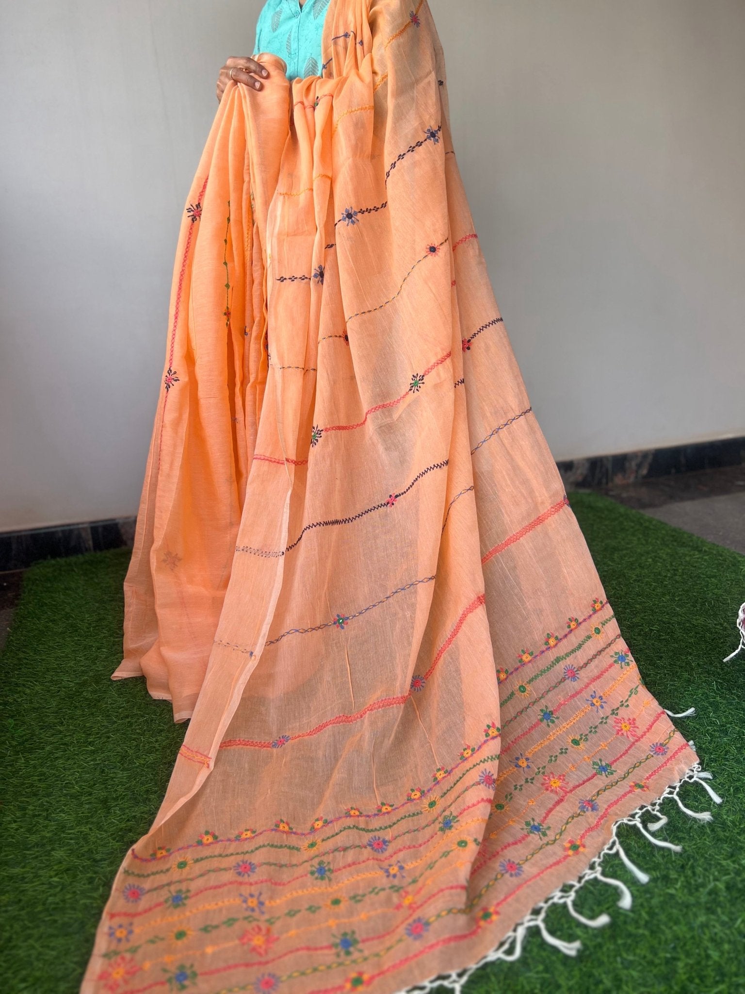 cotton lambani saree