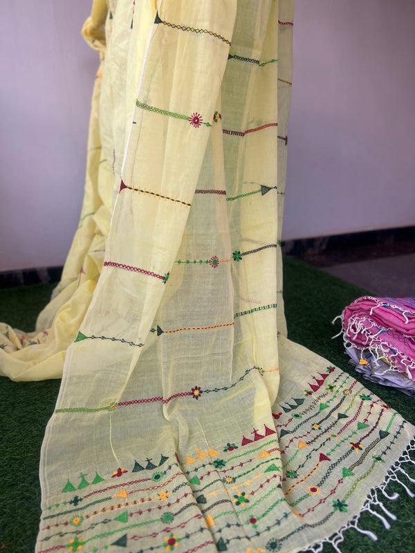 cotton lambani saree