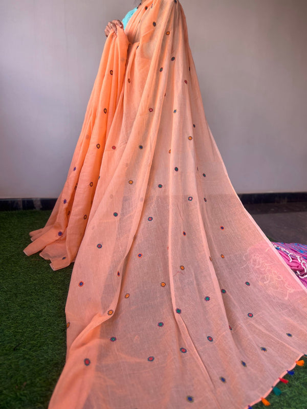 cotton lambani saree