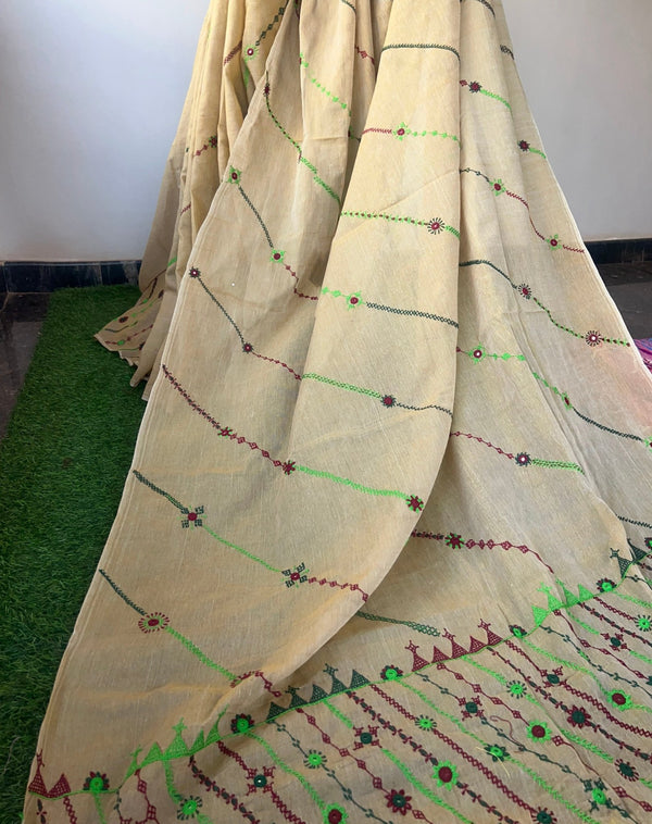 cotton lambani saree