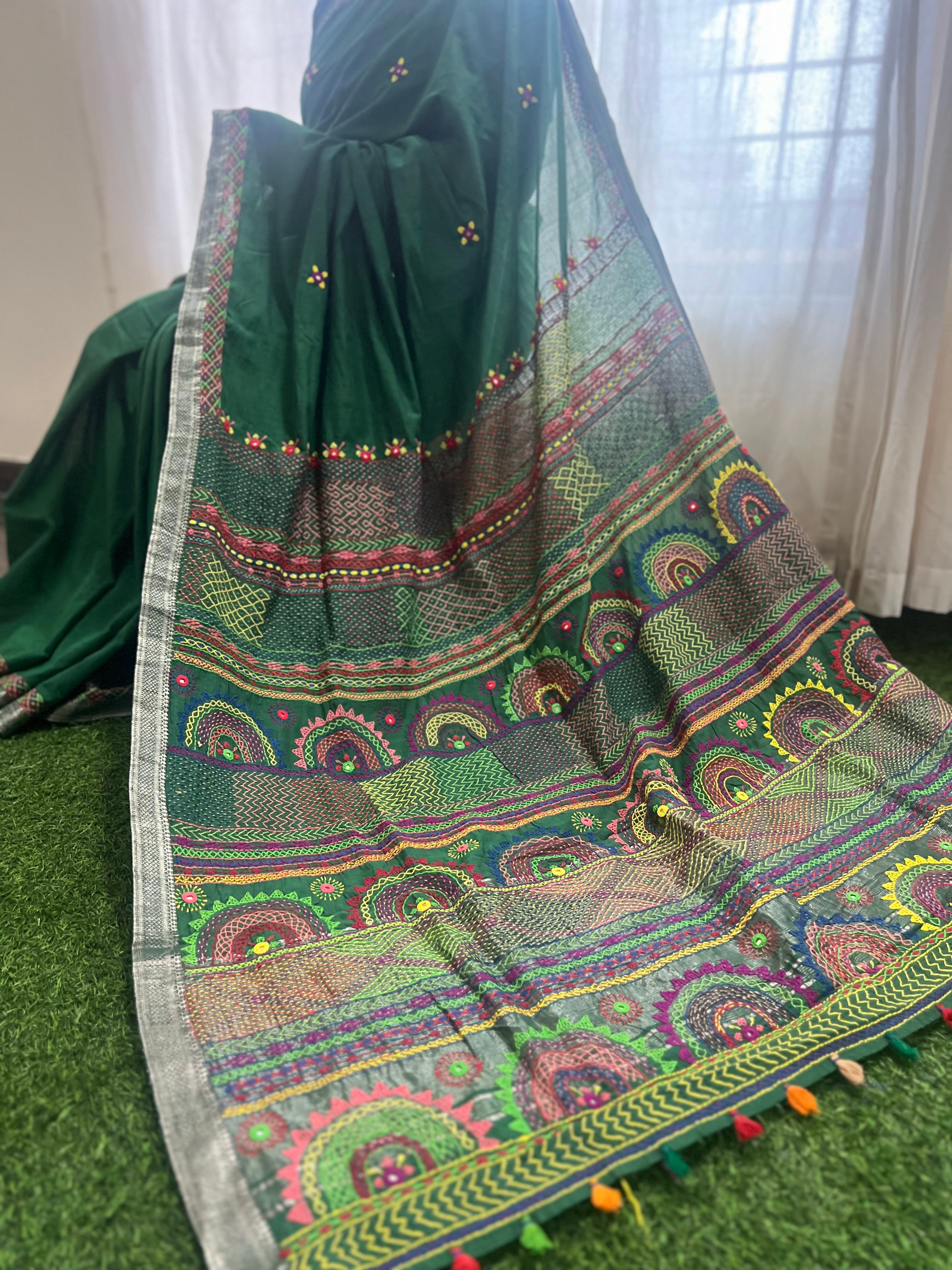 Mangalagiri cotton lambani saree