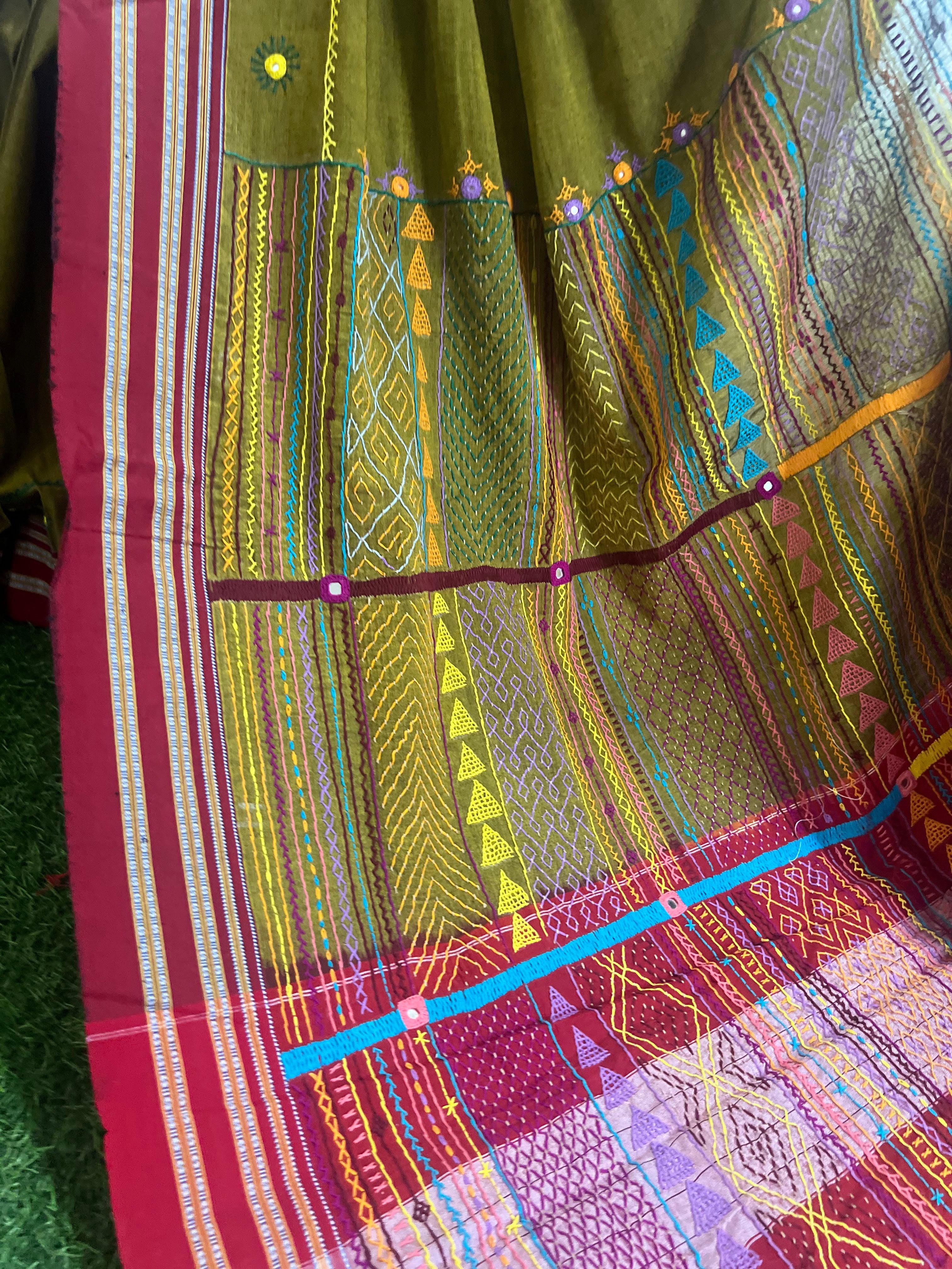 Ilkal cotton lambani saree