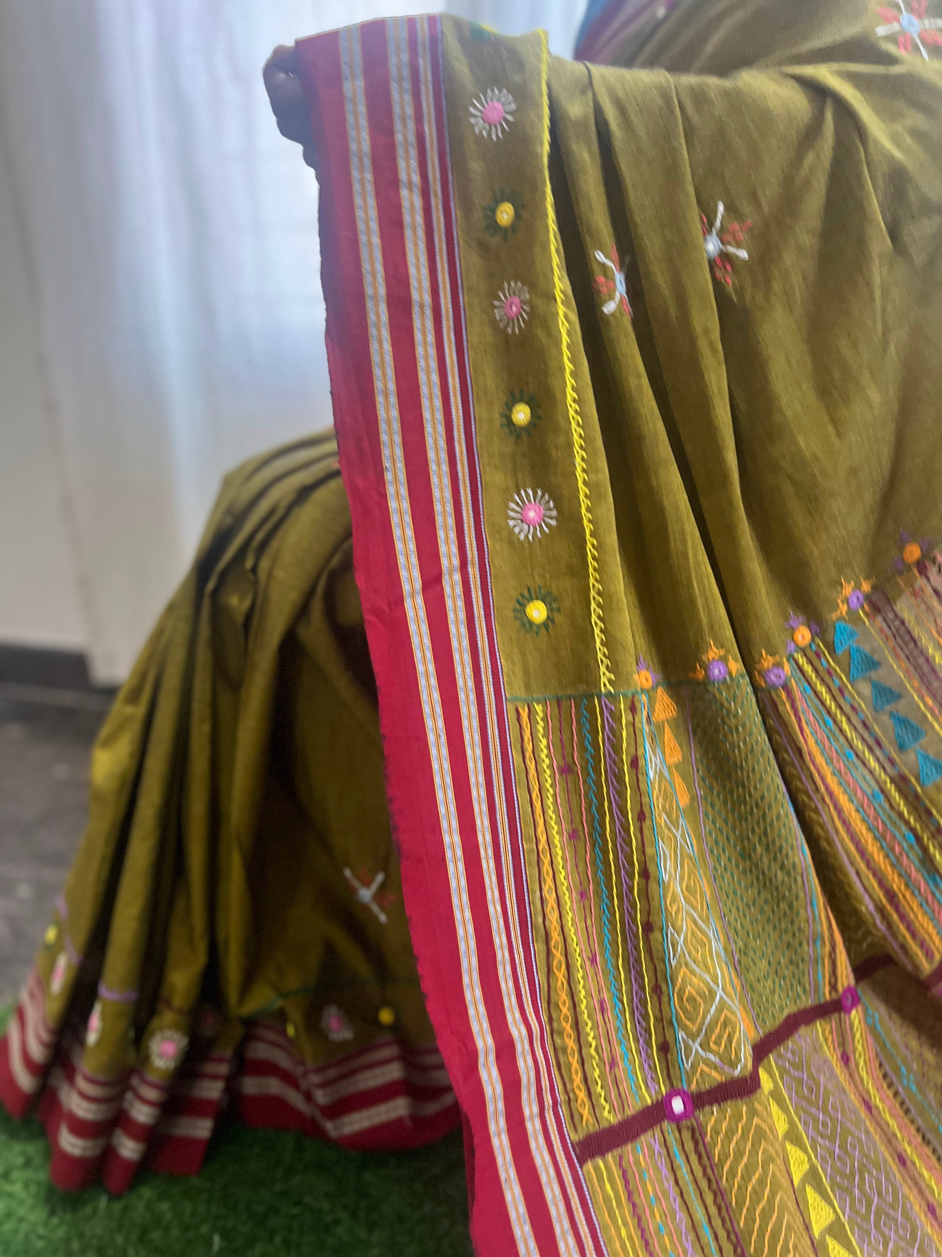 Ilkal cotton lambani saree