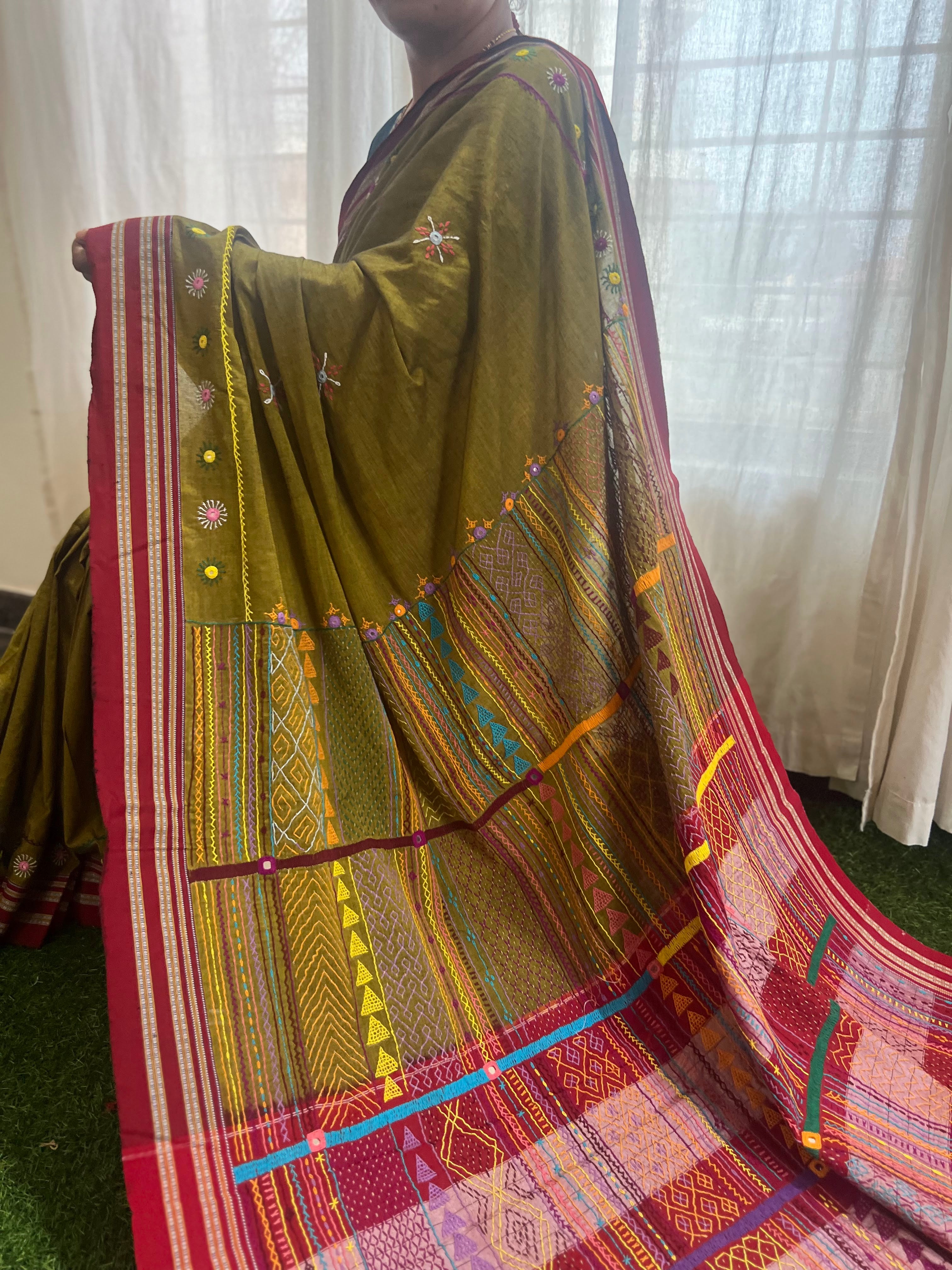 Ilkal cotton lambani saree