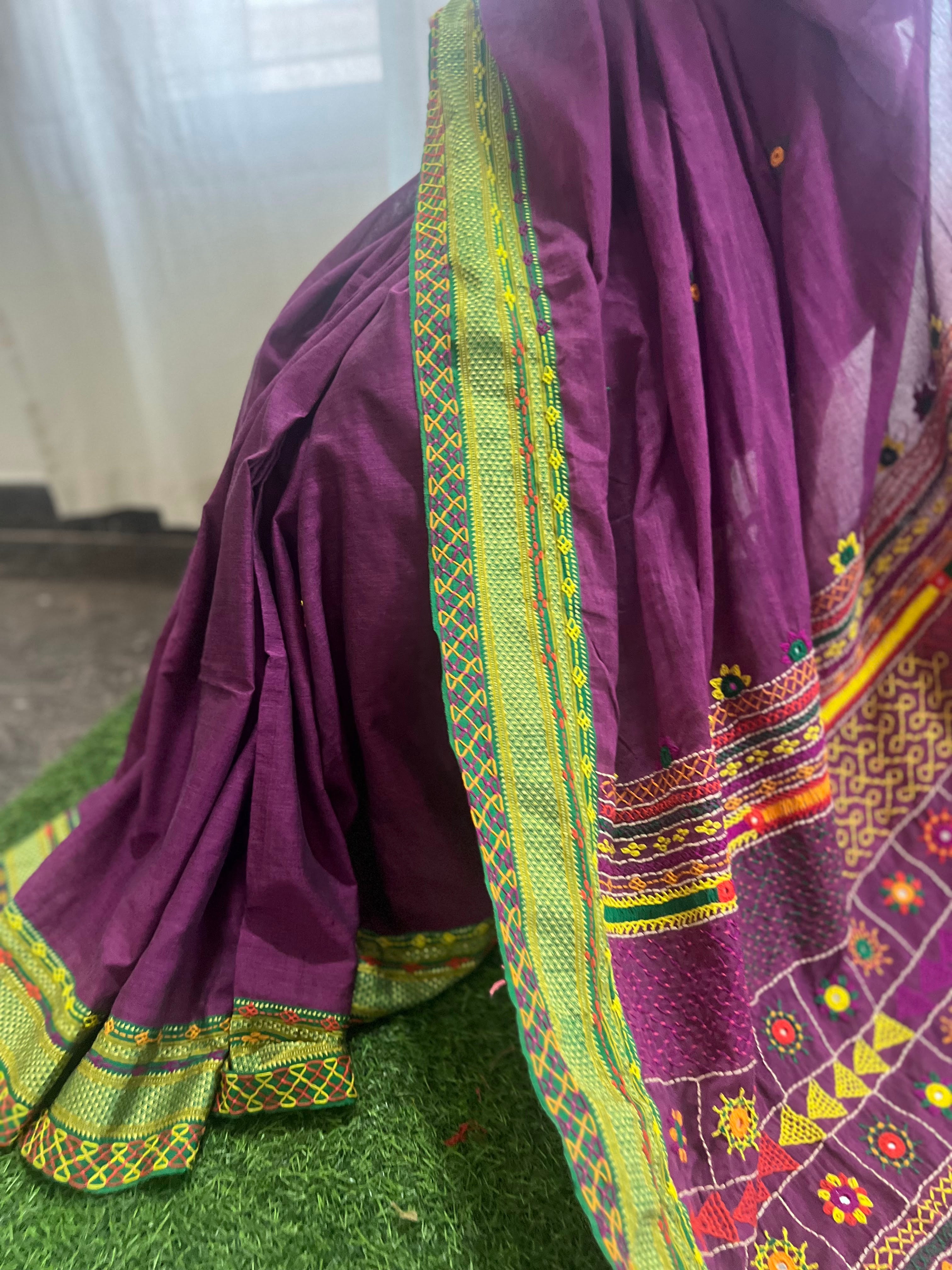 Ilkal cotton lambani saree