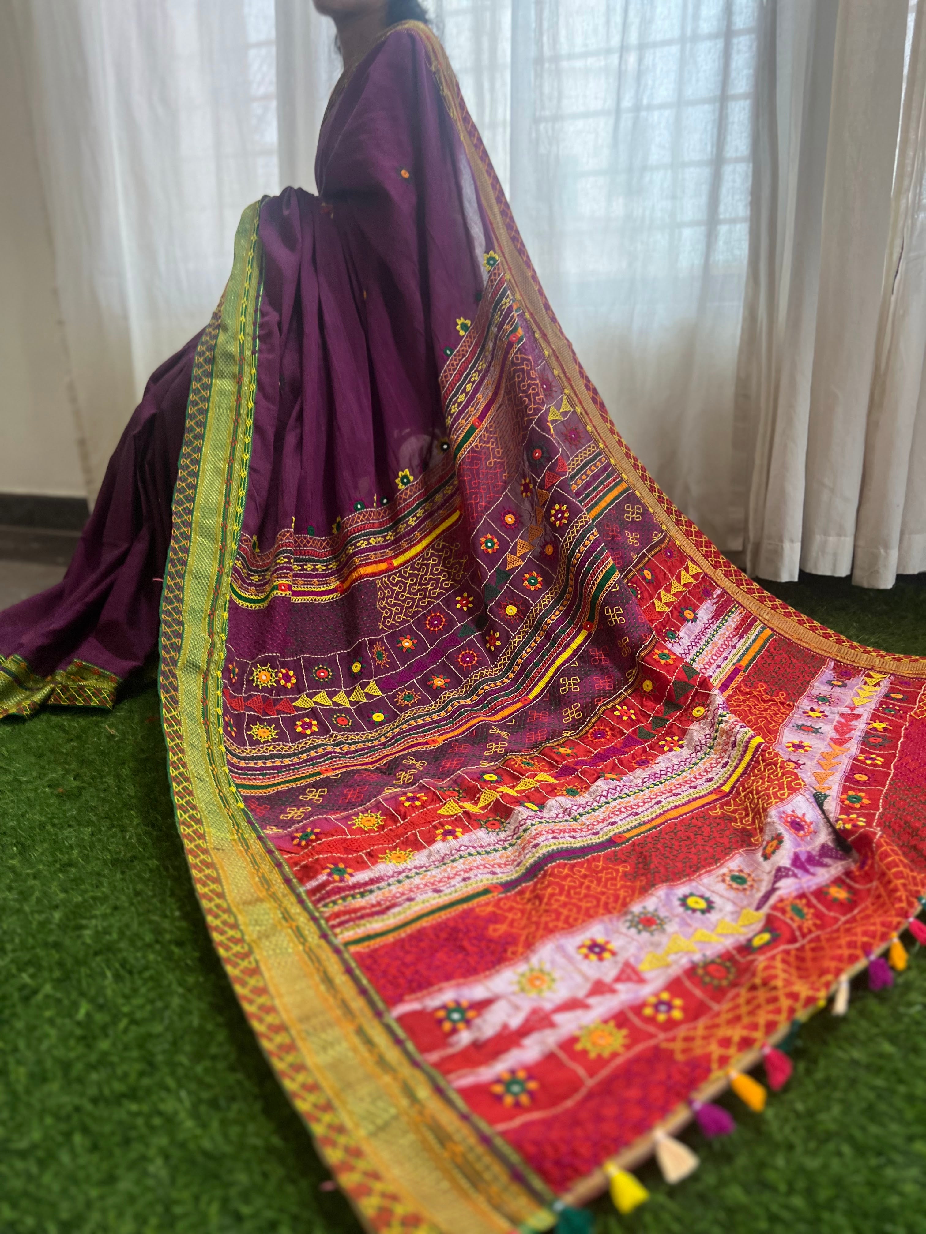 Ilkal cotton lambani saree