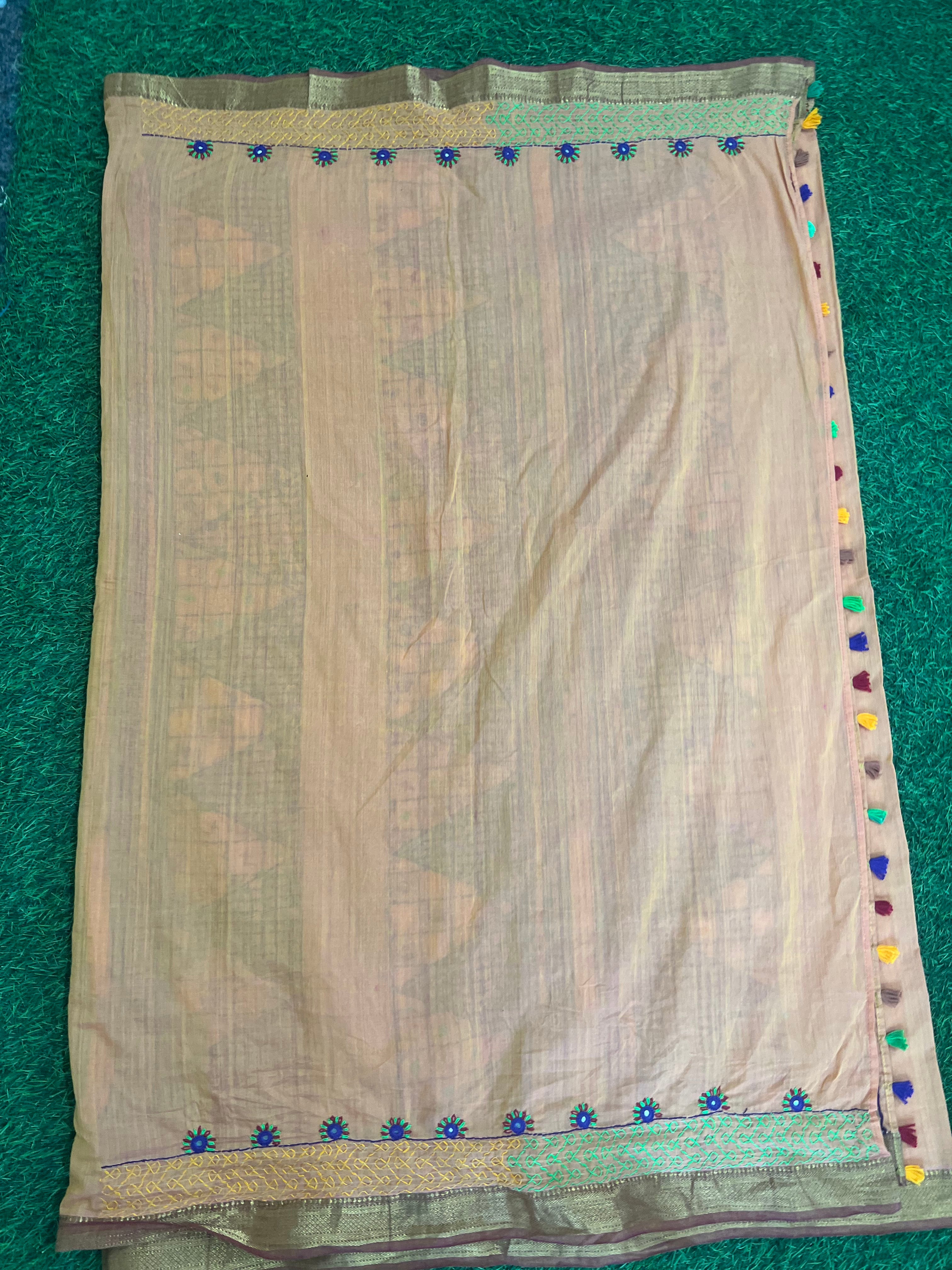 Mangalagiri cotton lambani saree