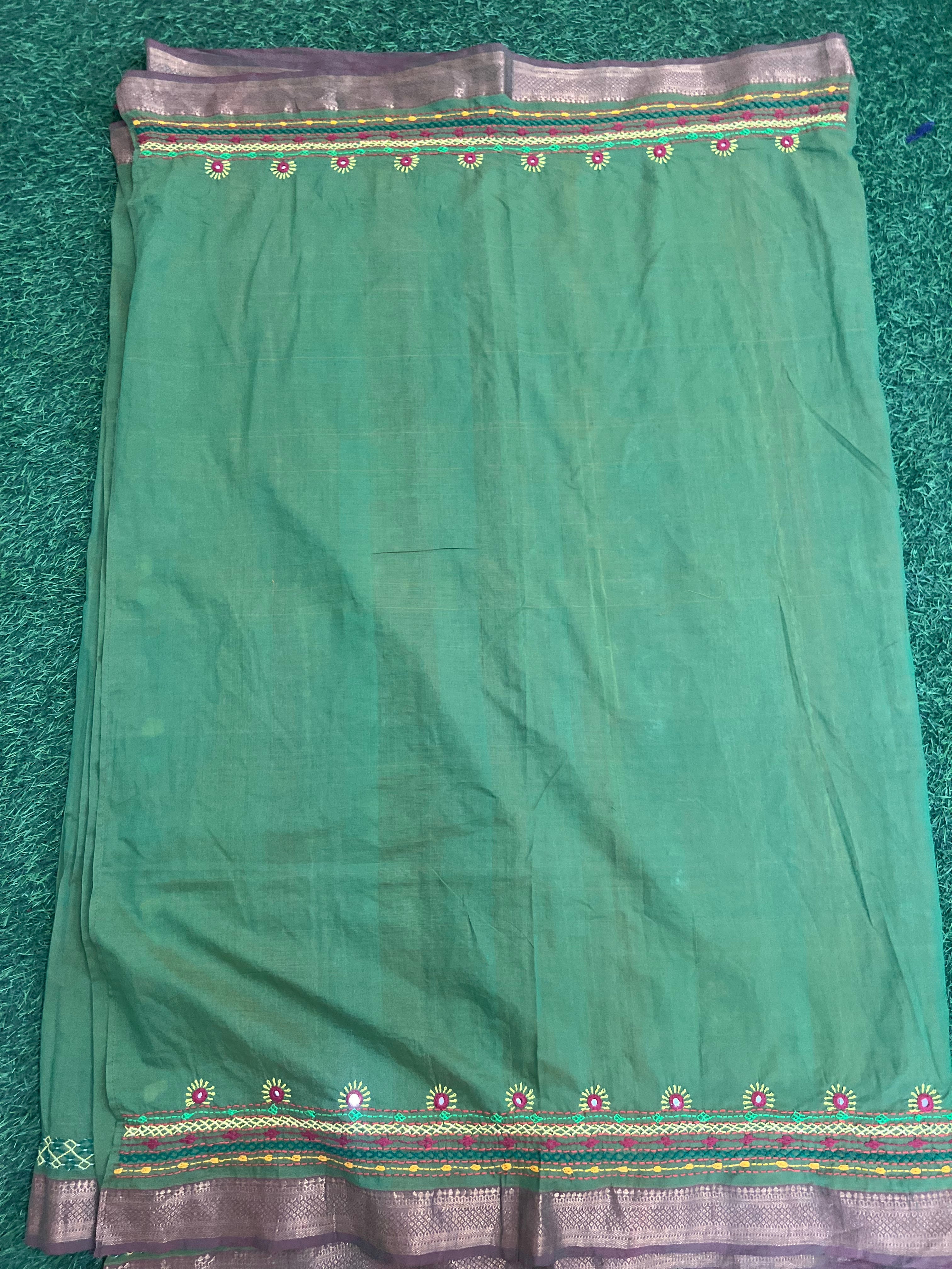 Mangalagiri cotton lambani saree