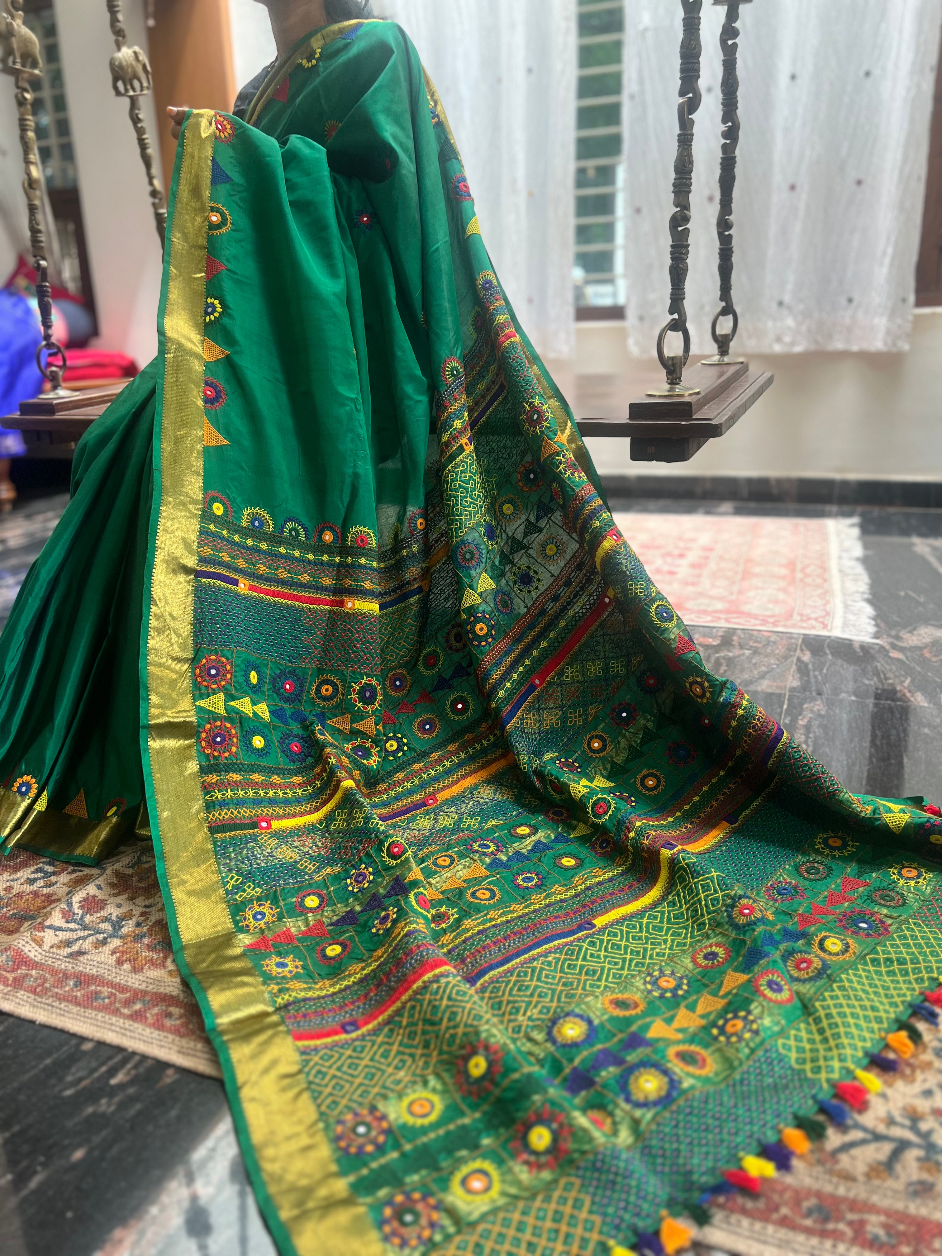 Molkalmuru silk lambani saree