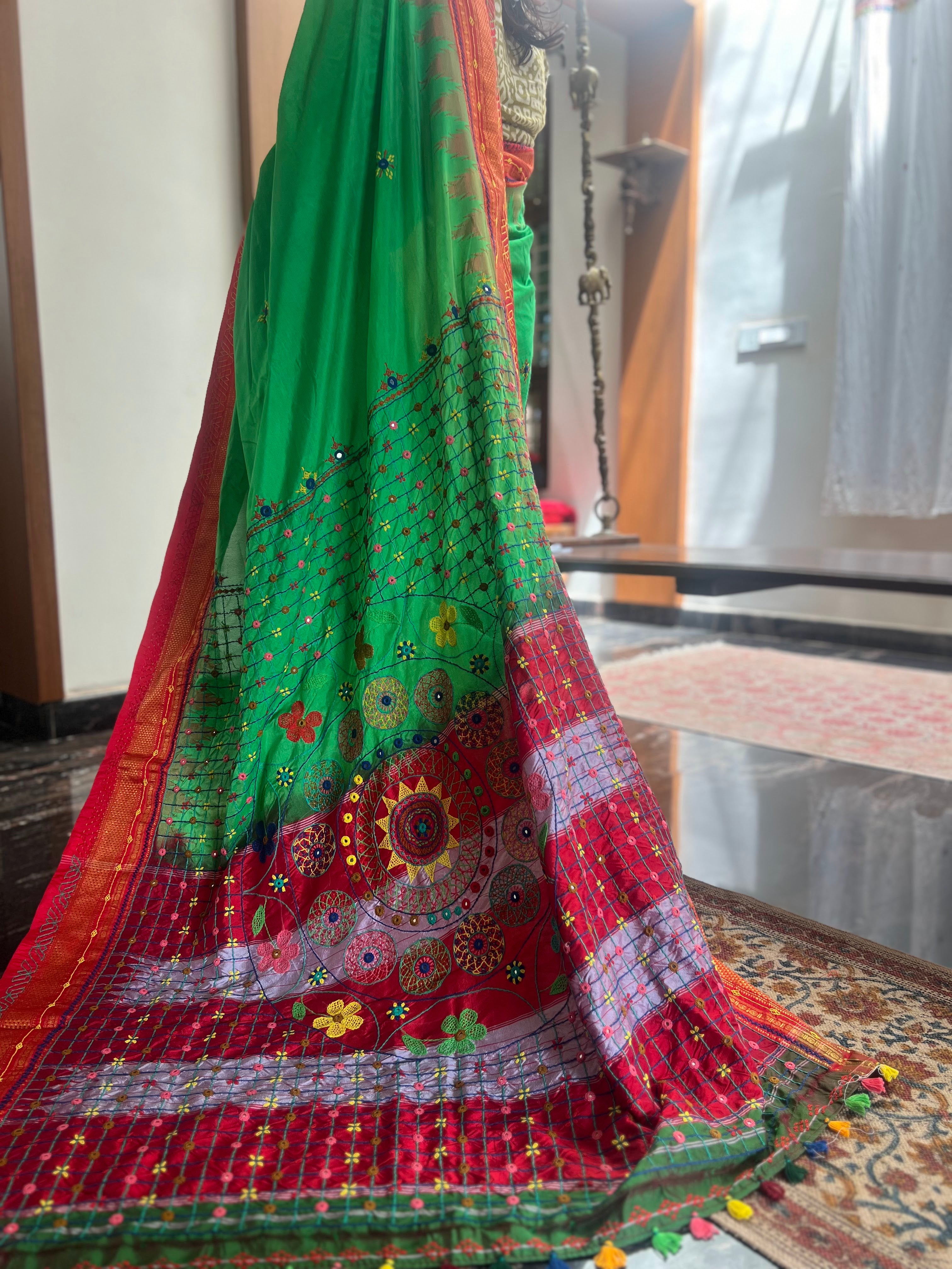 Ilkal silk  Lambani saree