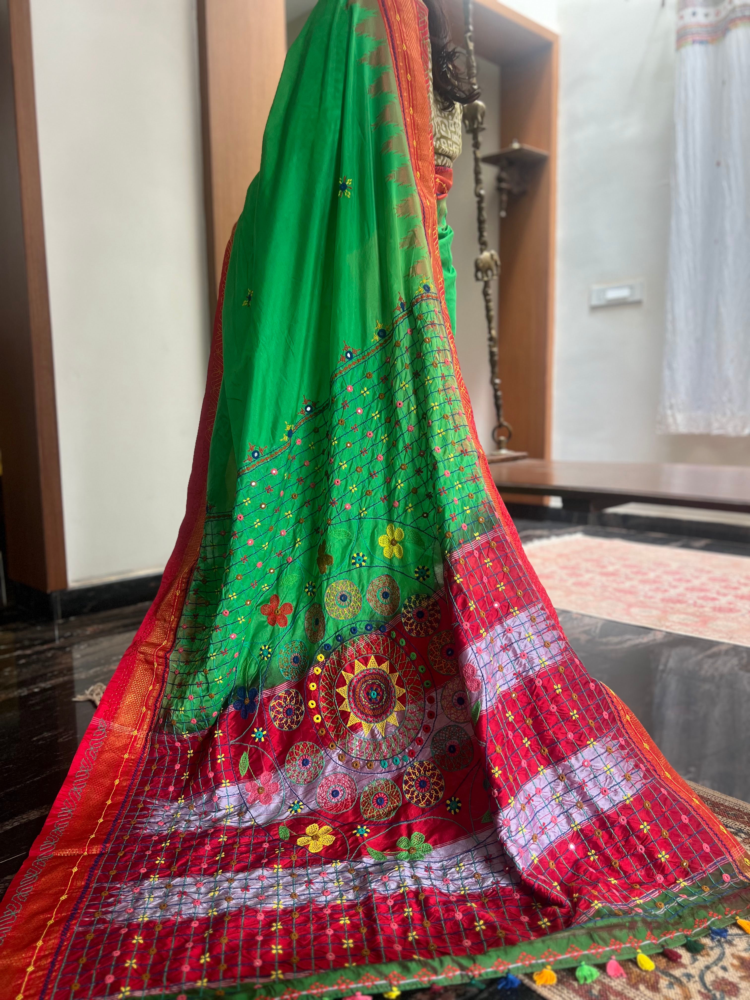 Ilkal silk  Lambani saree