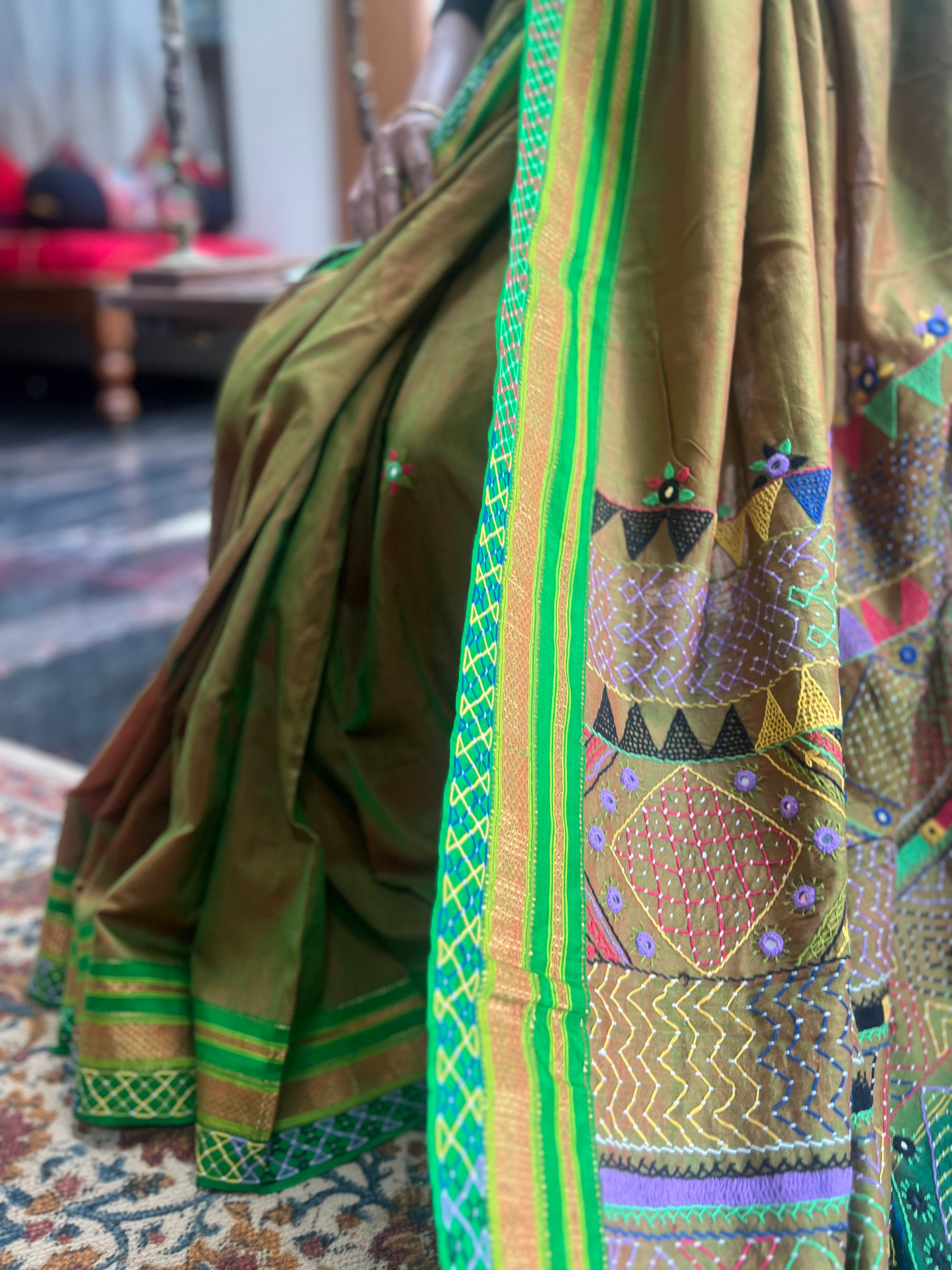 Ilkal silk  Lambani saree