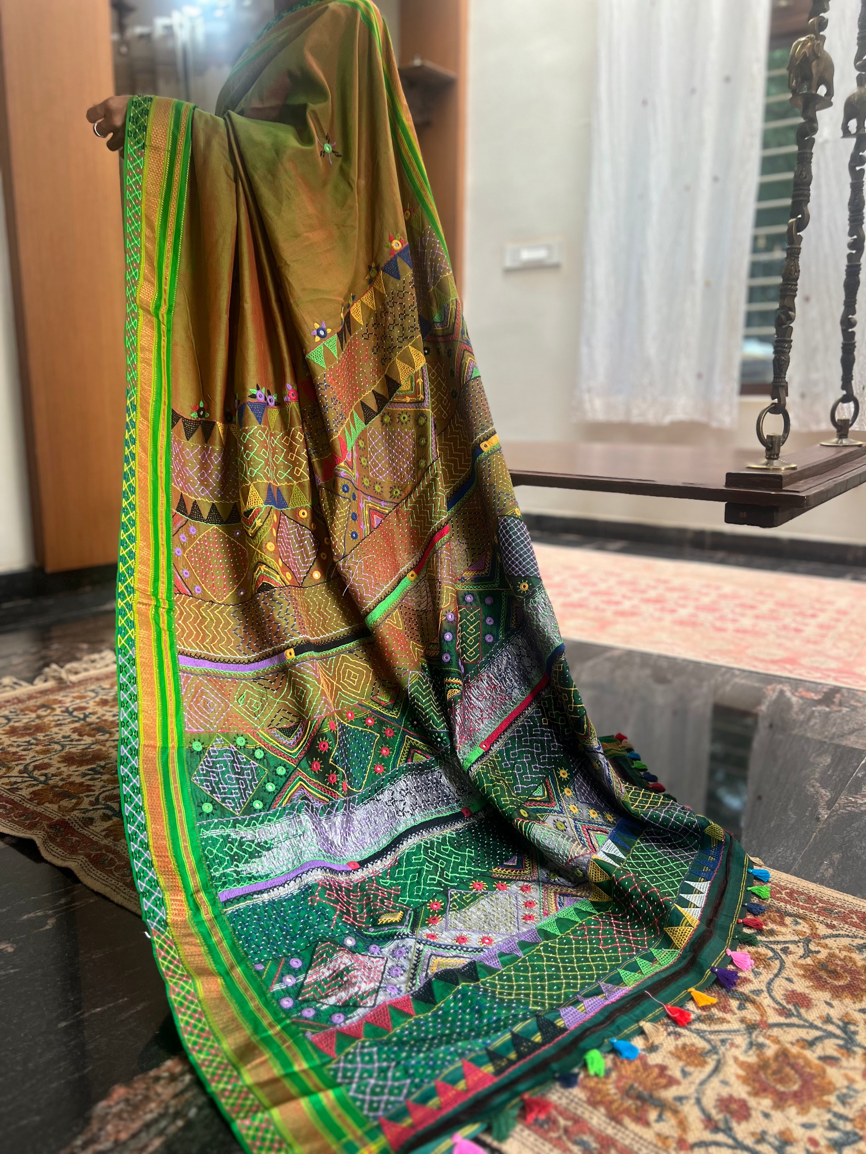 Ilkal silk  Lambani saree