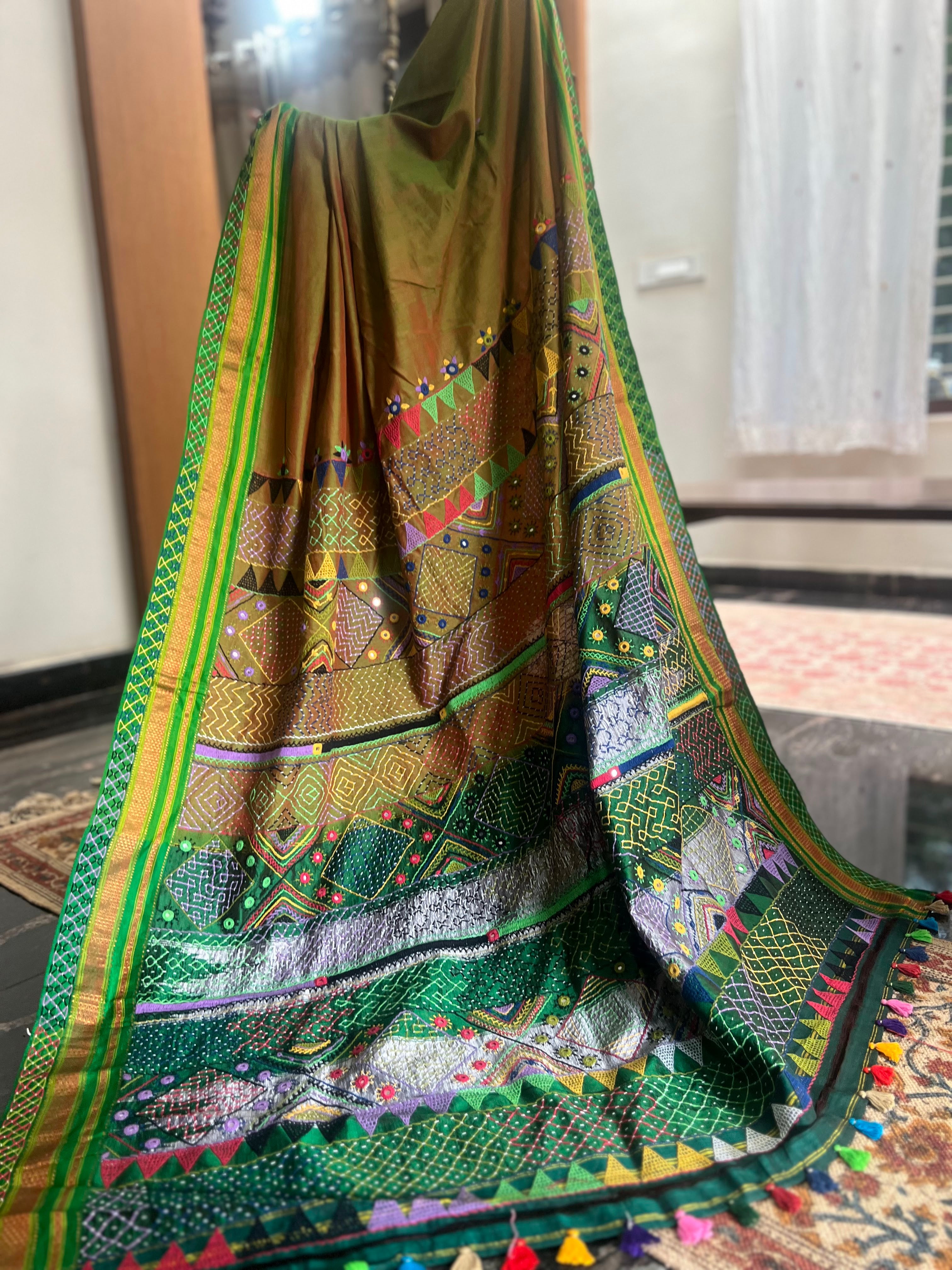 Ilkal silk  Lambani saree