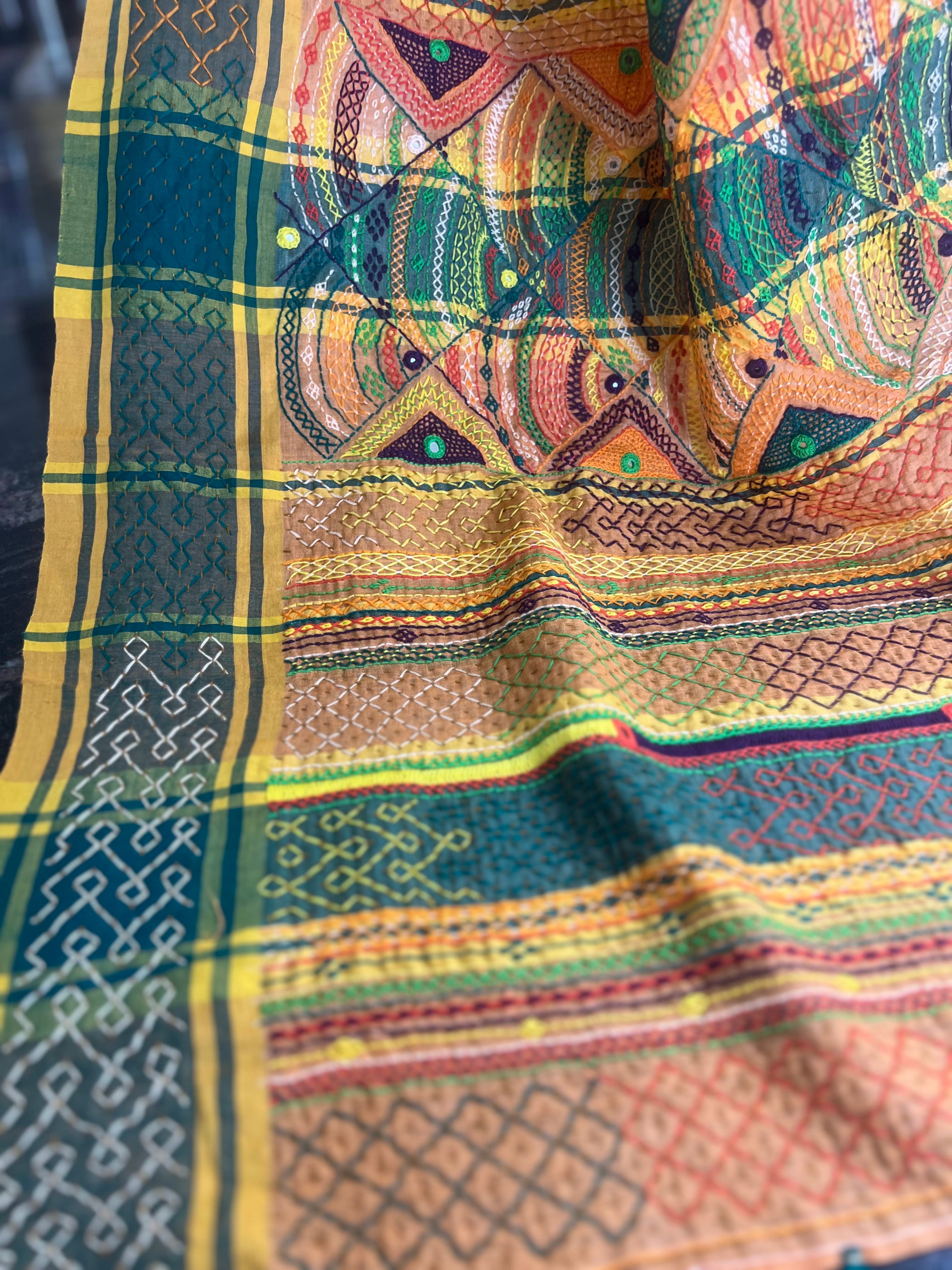 Vidhara region Tusser silk saree