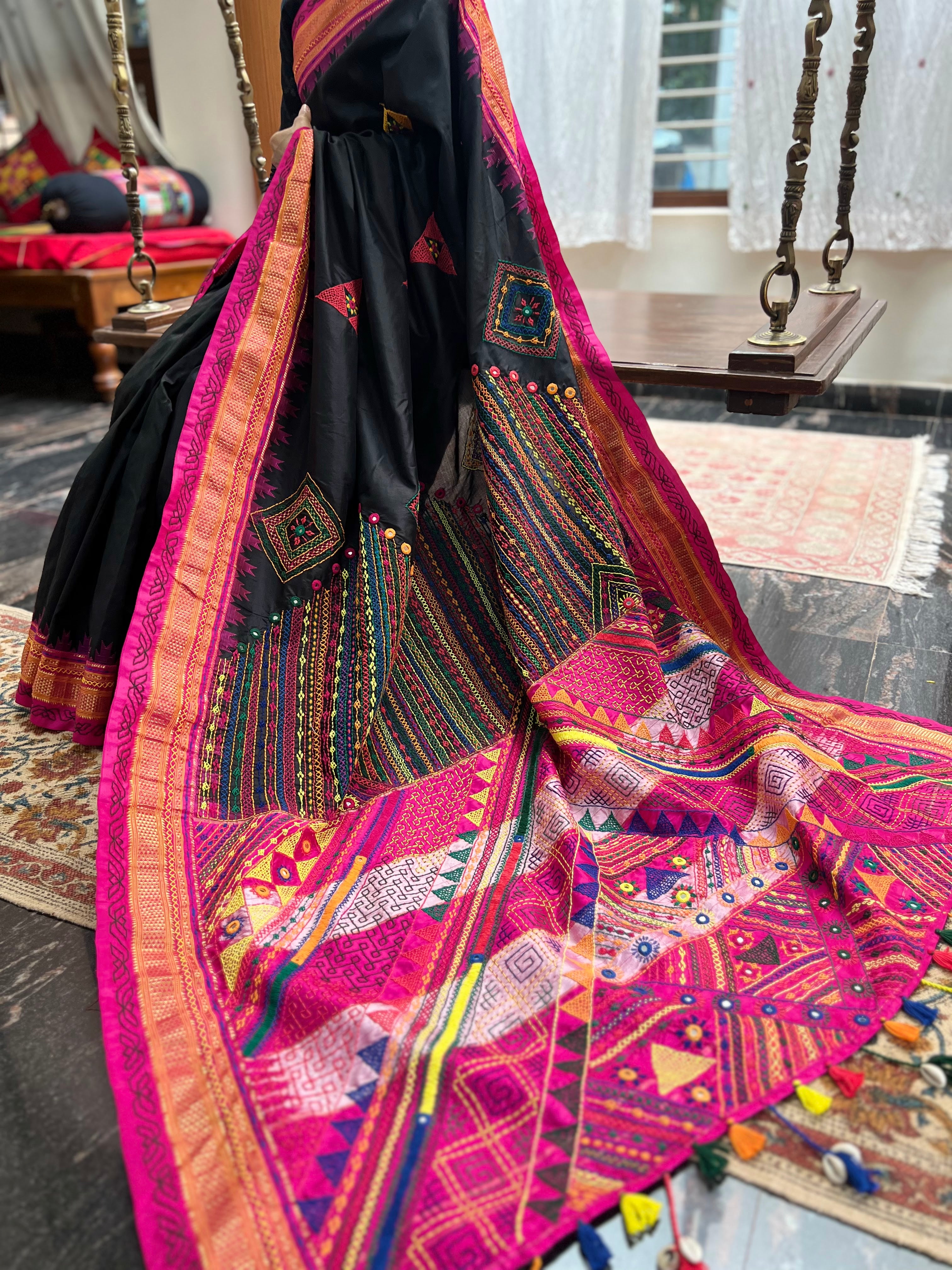 Ilkal silk  Lambani saree