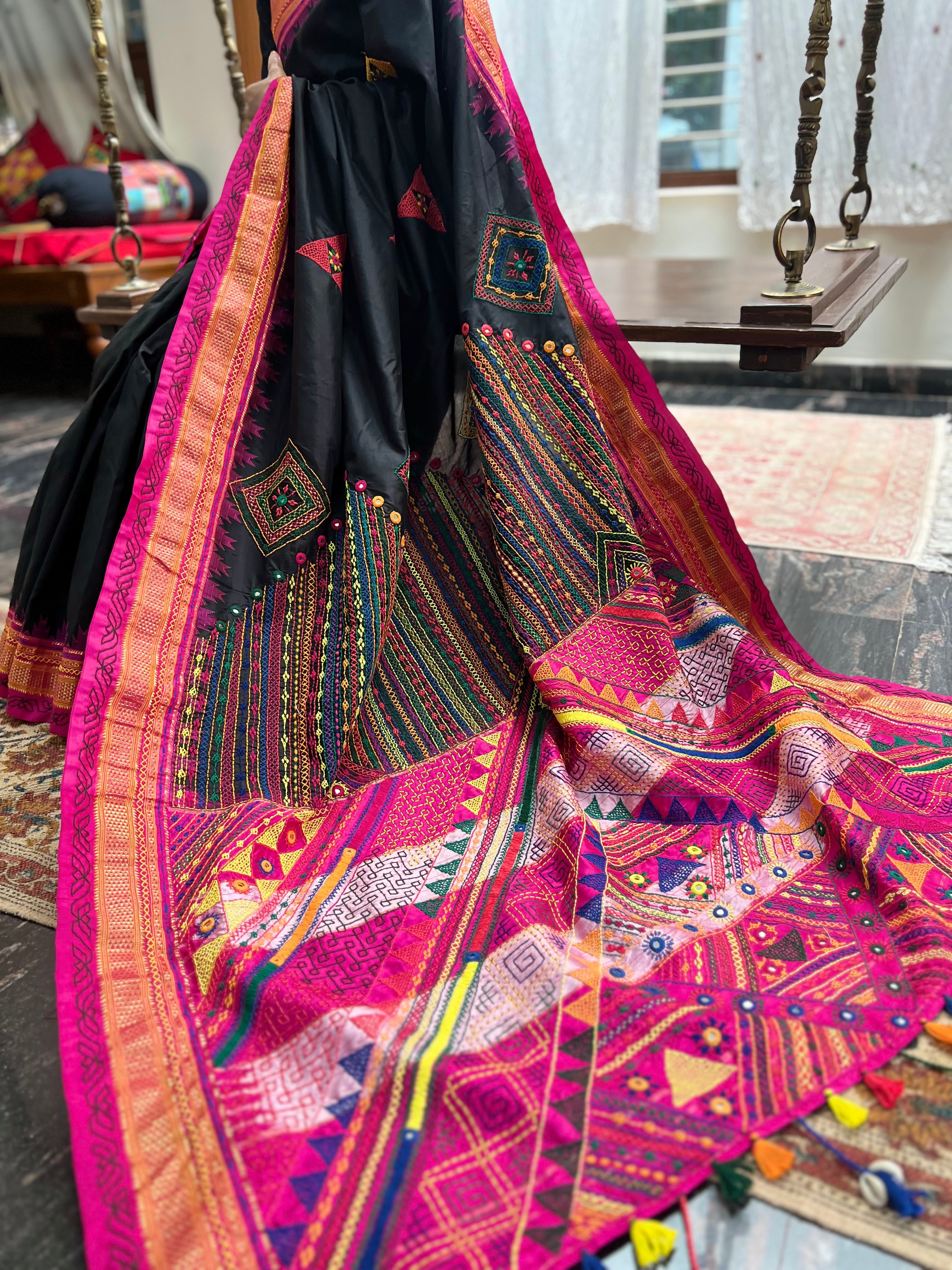 Ilkal silk  Lambani saree