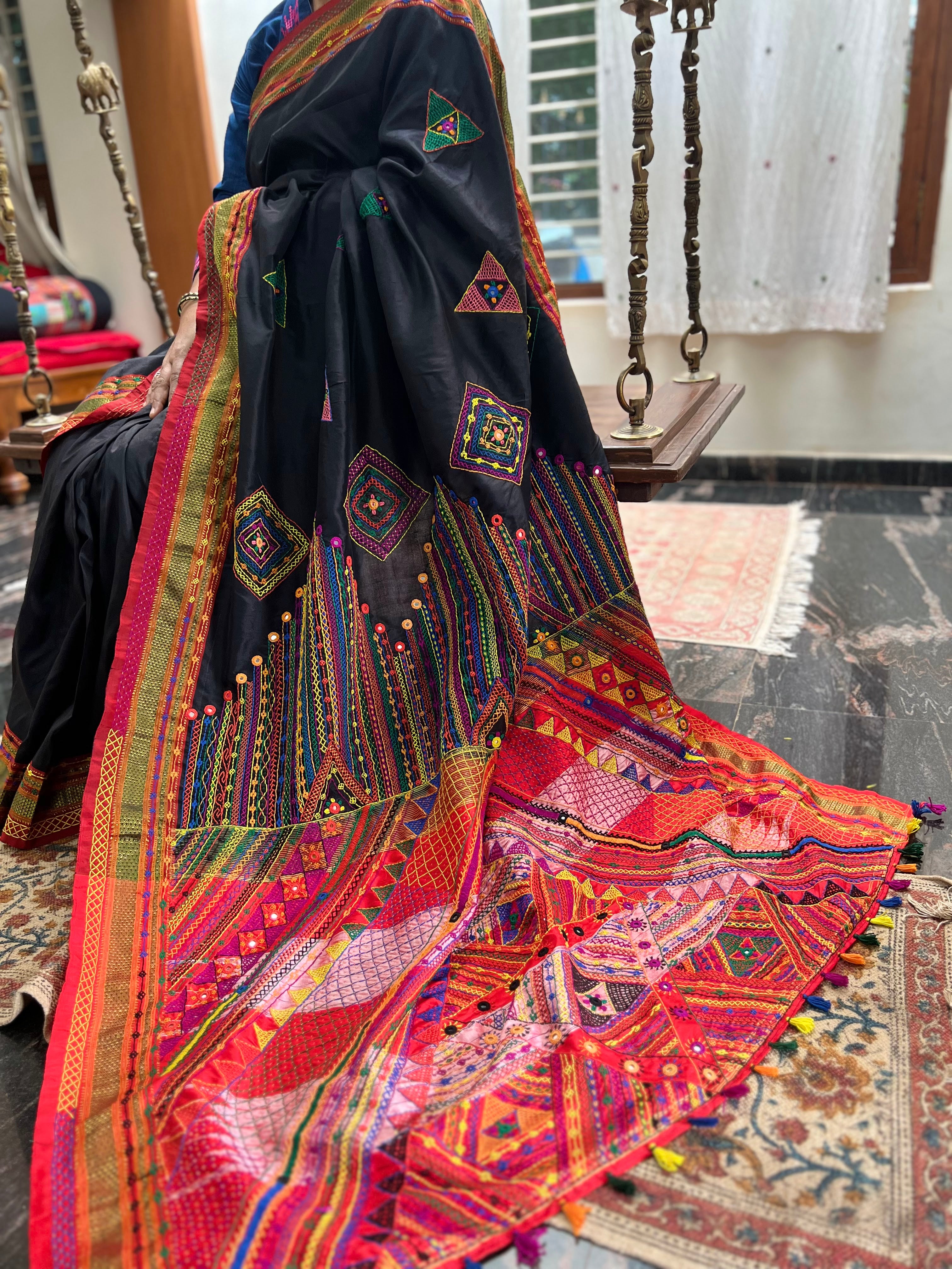 Ilkal silk  Lambani saree