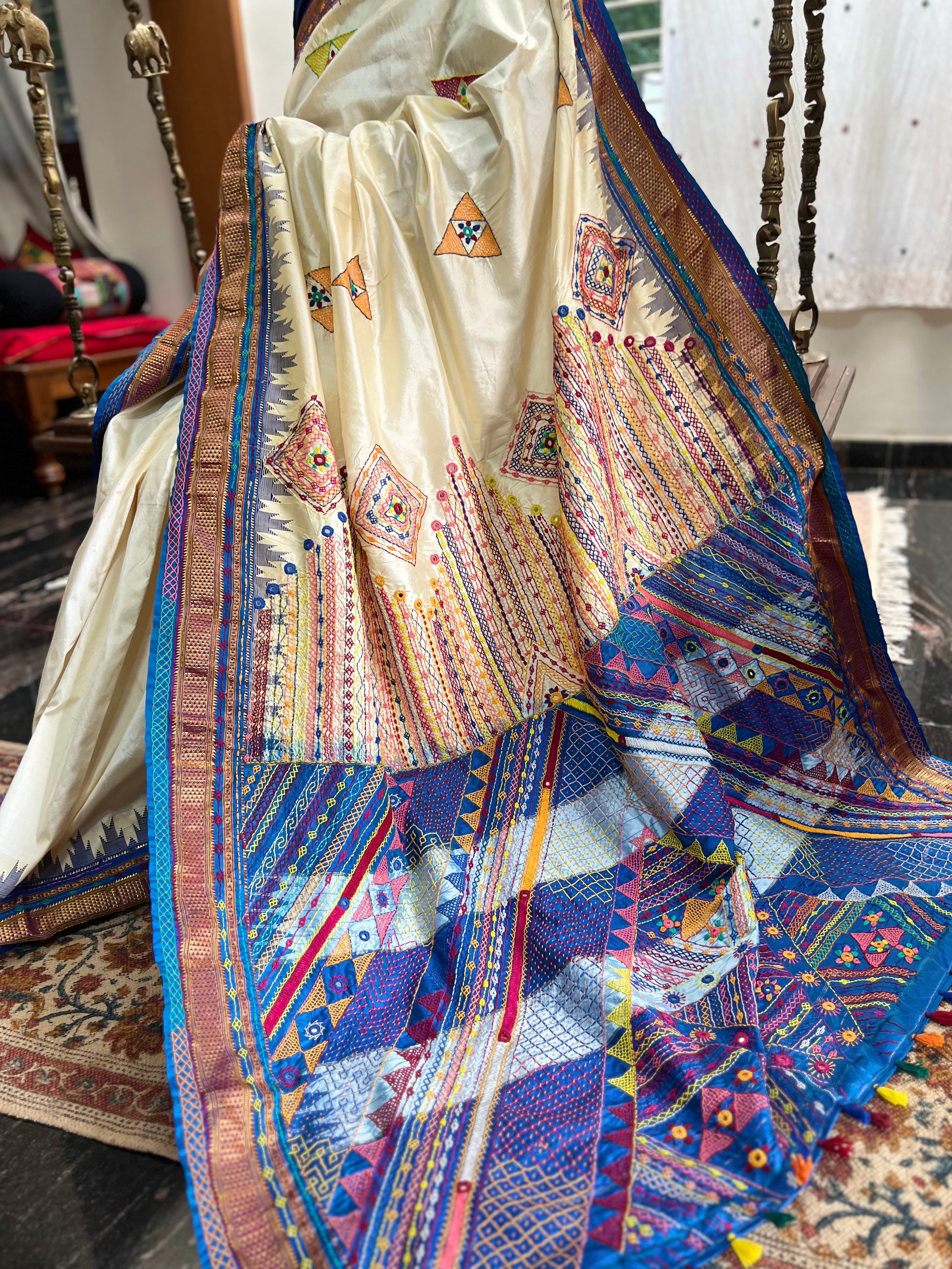 Ilkal silk  Lambani saree