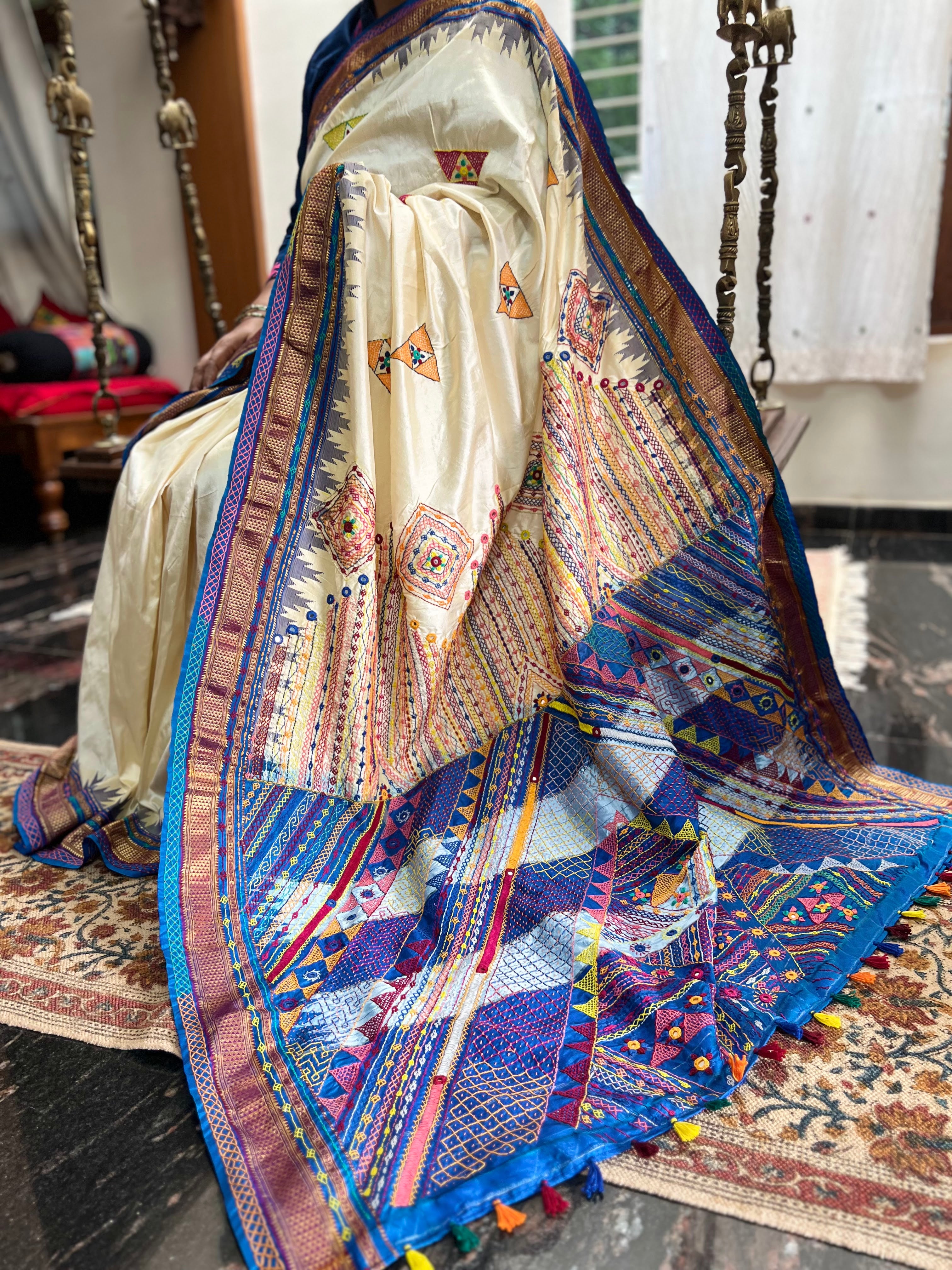 Ilkal silk  Lambani saree