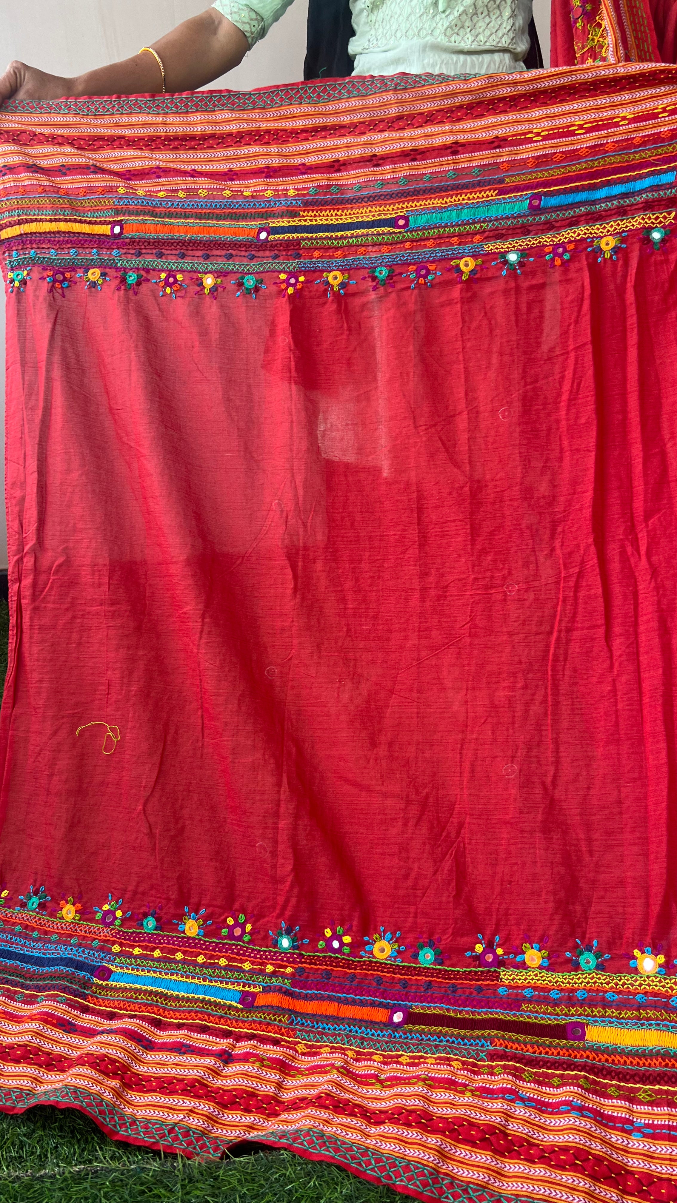 cotton lambani saree