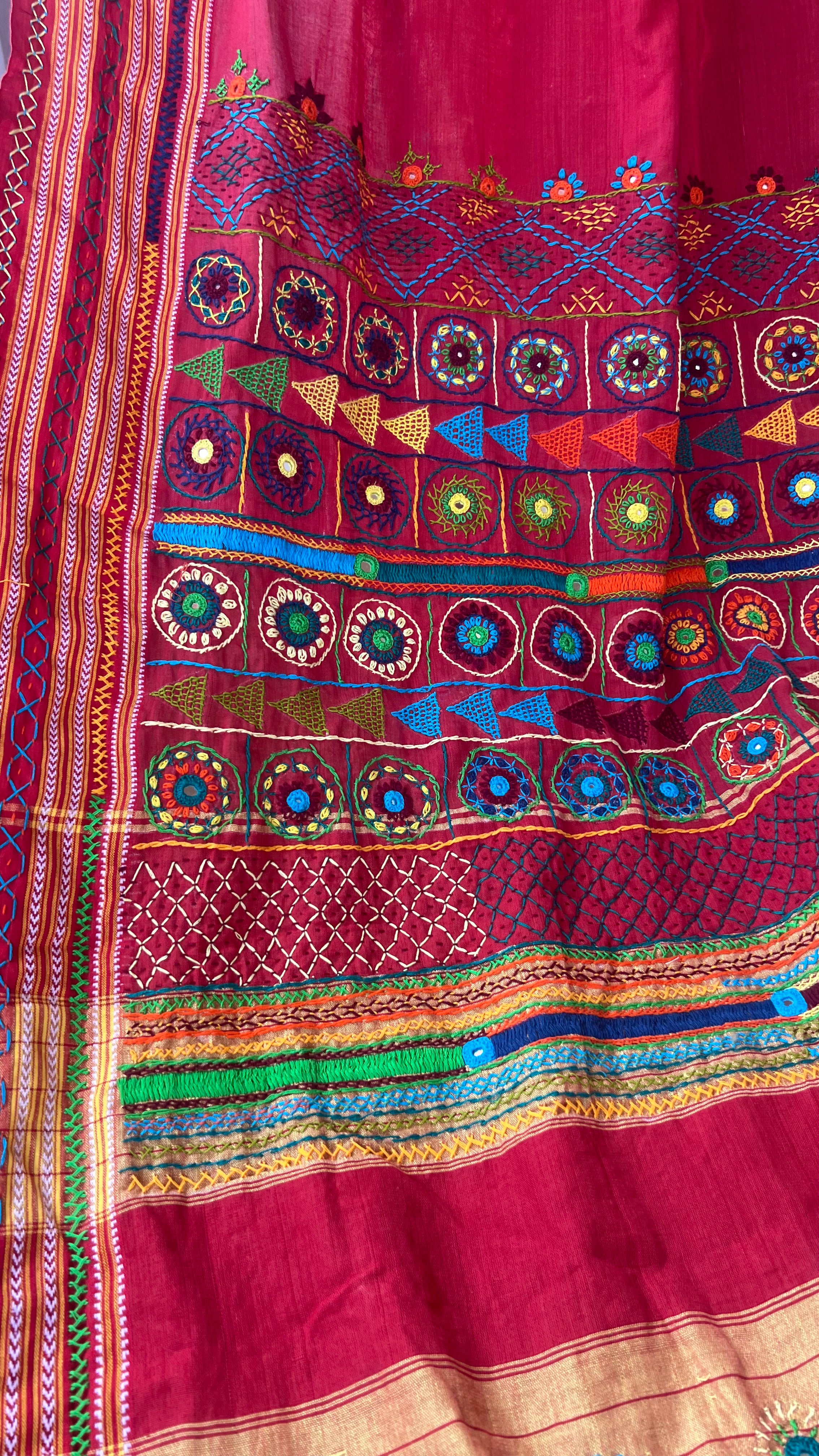 cotton lambani saree