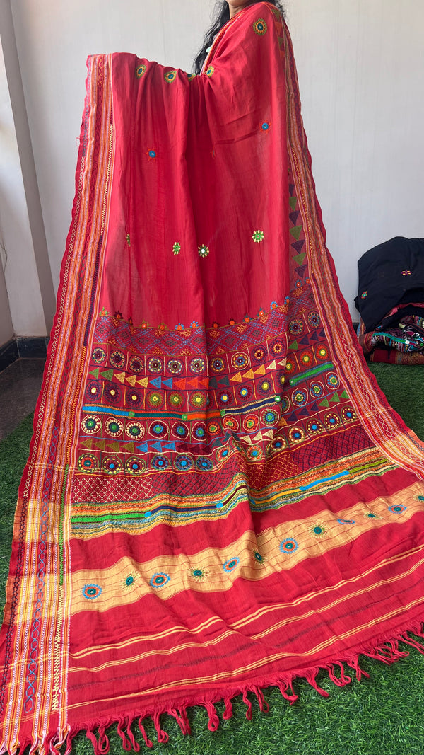 cotton lambani saree