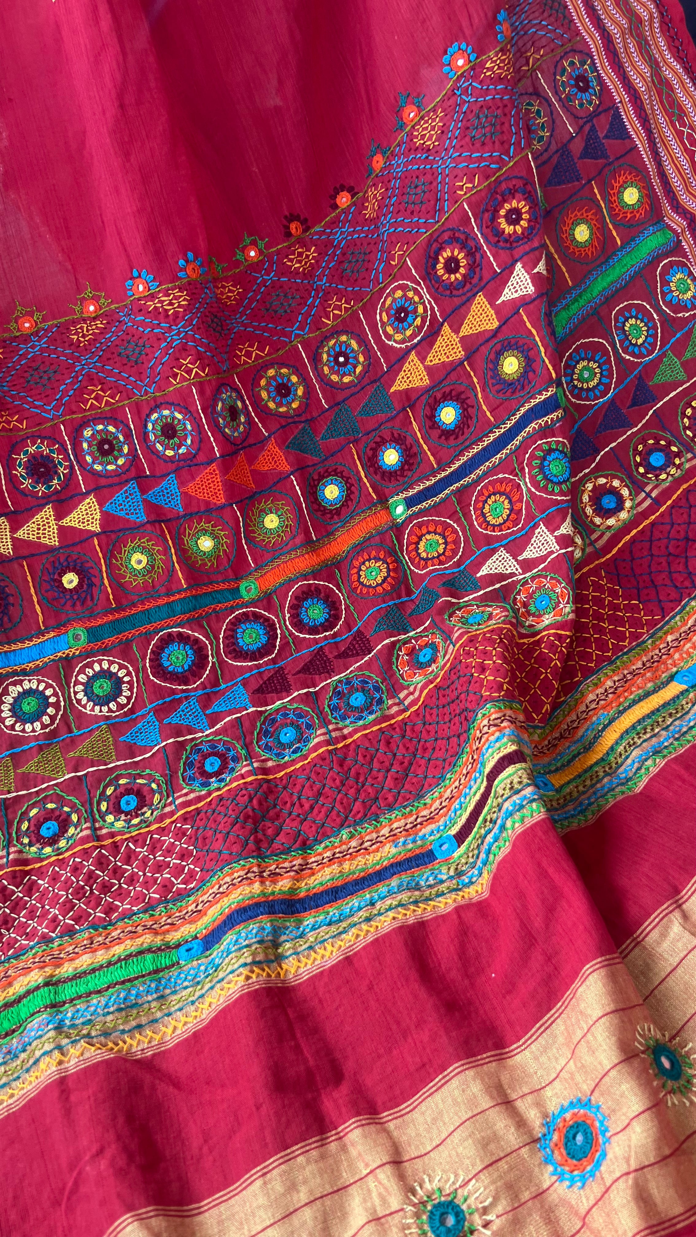 cotton lambani saree