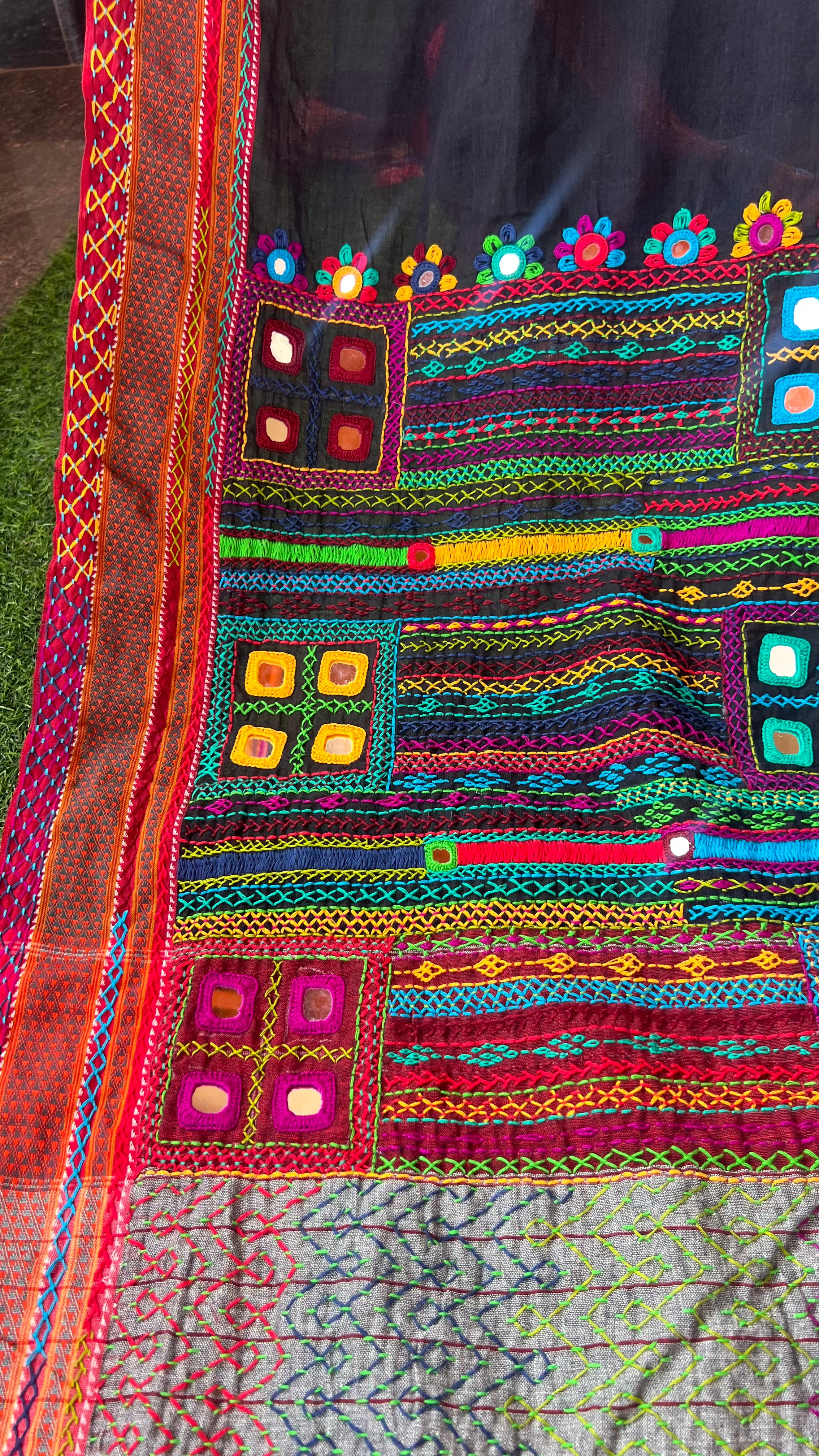 Ilkal cotton lambani saree