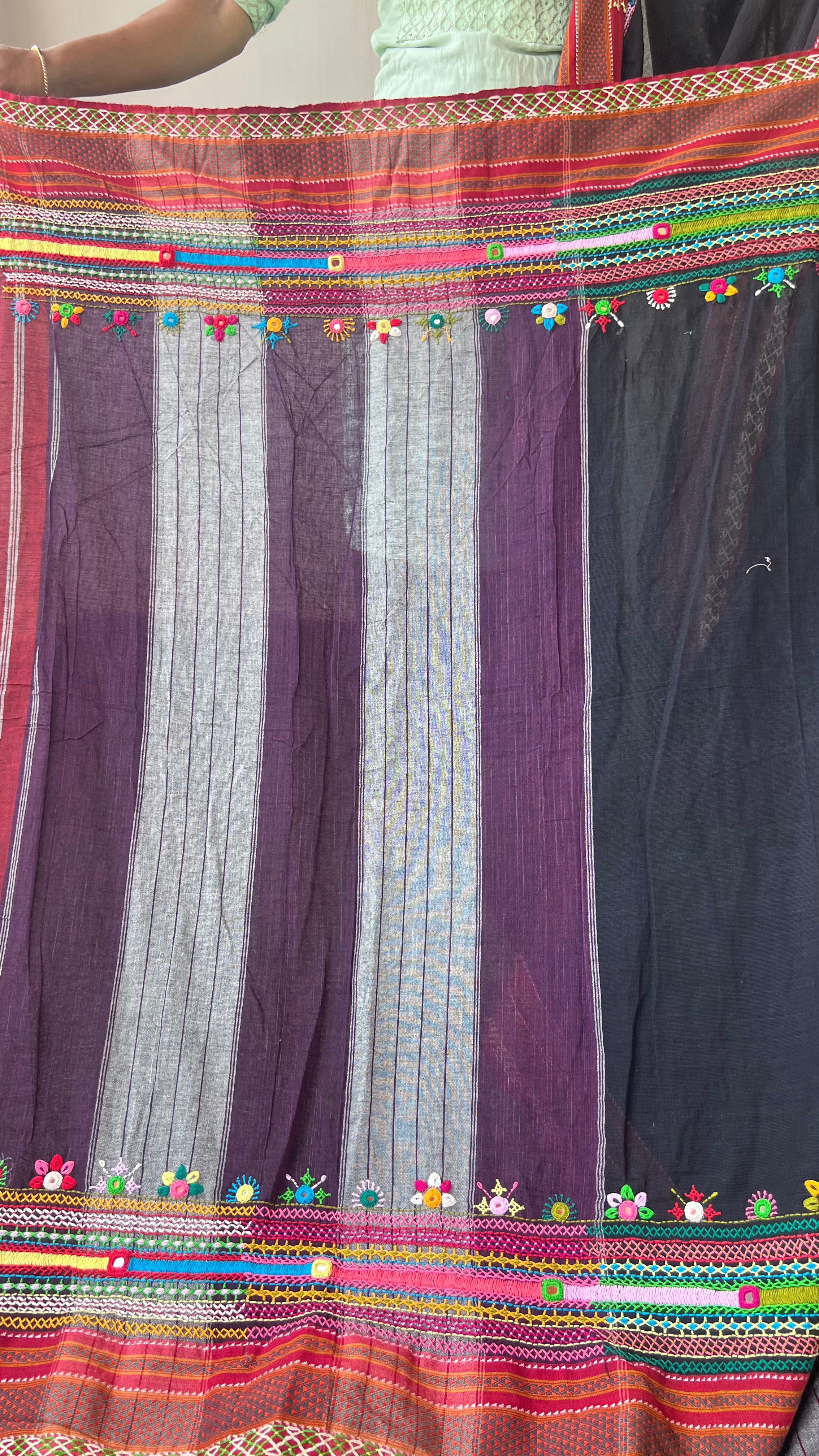 cotton lambani saree