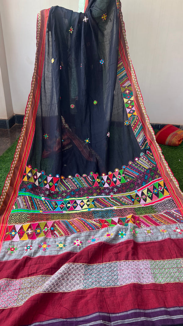 cotton lambani saree