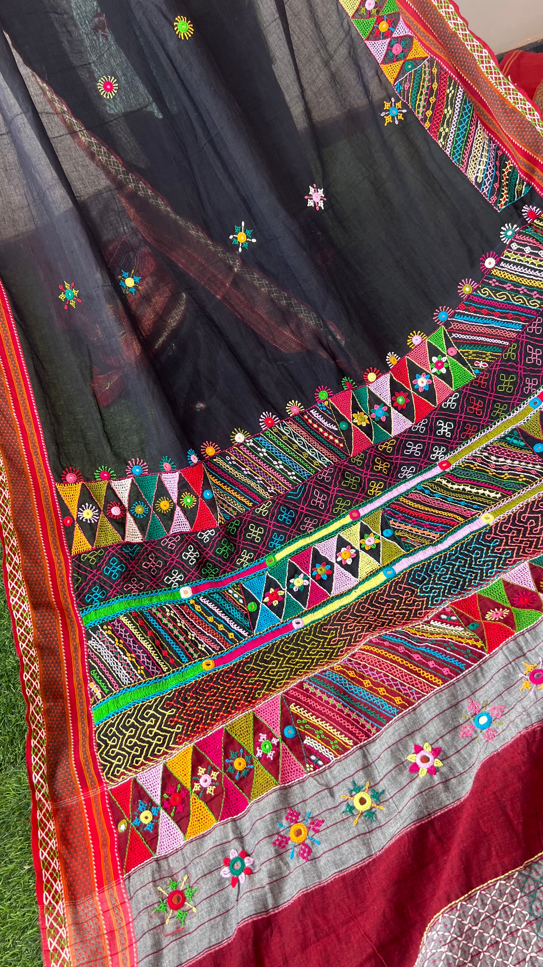 cotton lambani saree