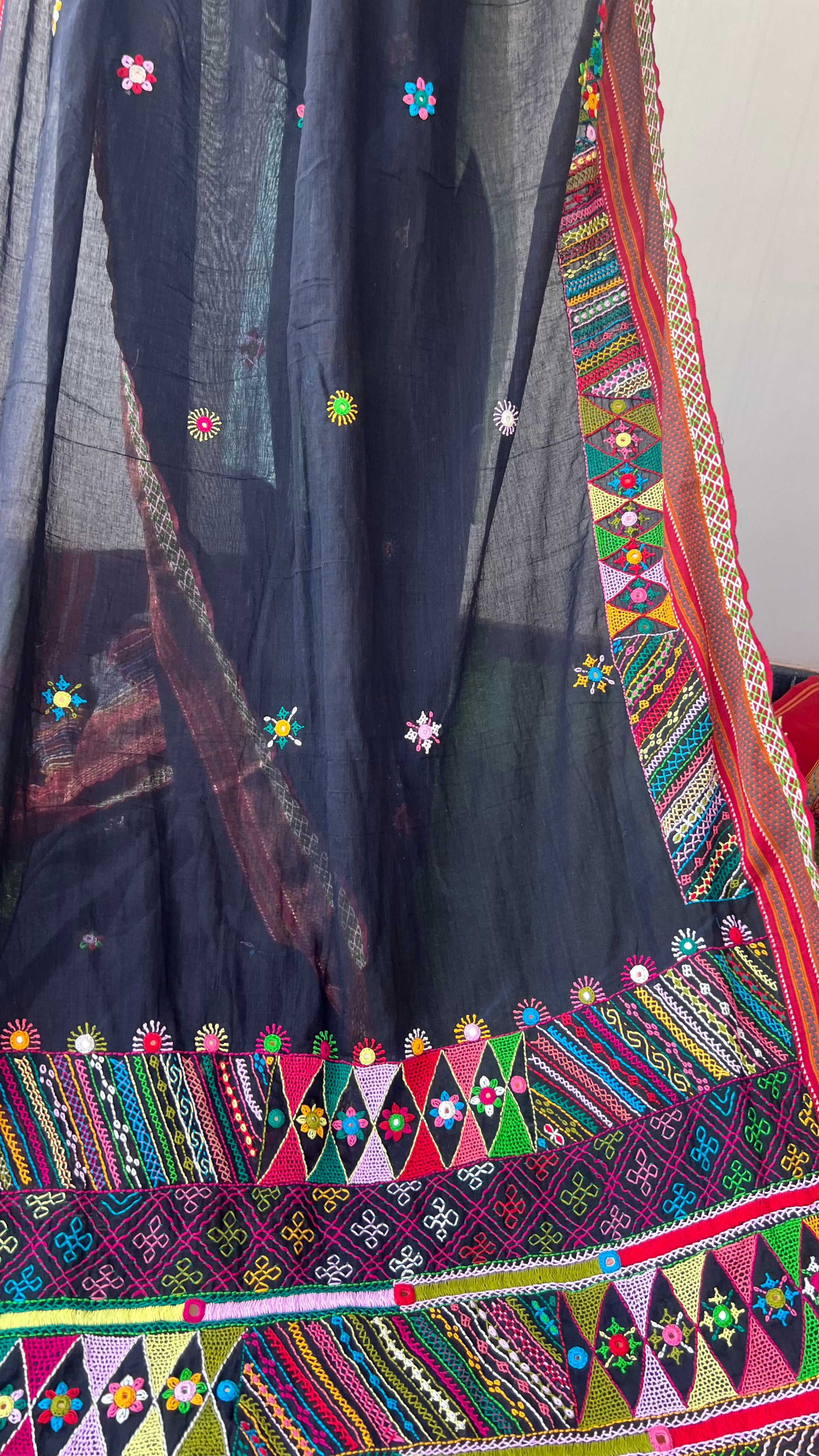 cotton lambani saree