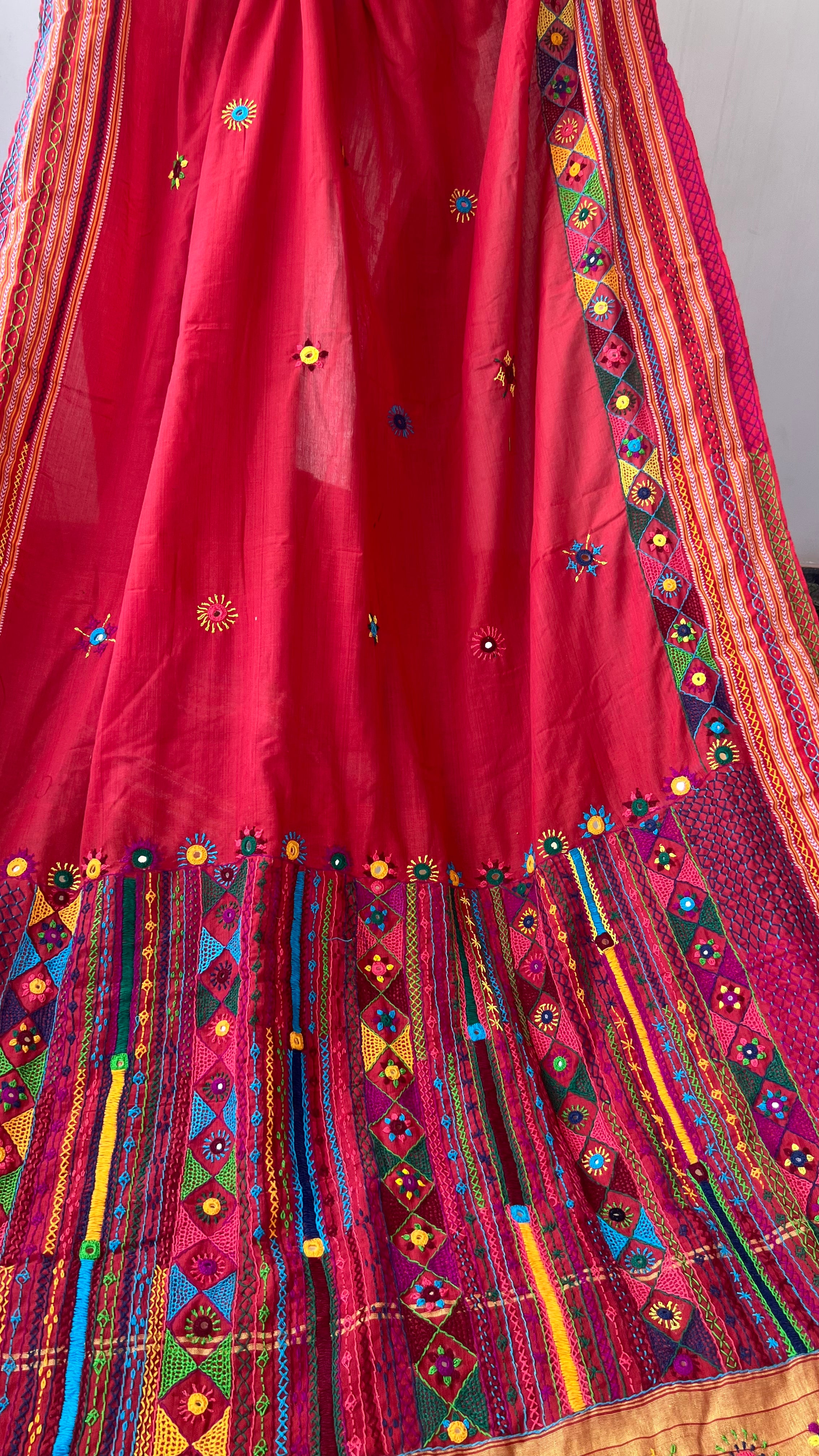 cotton lambani saree